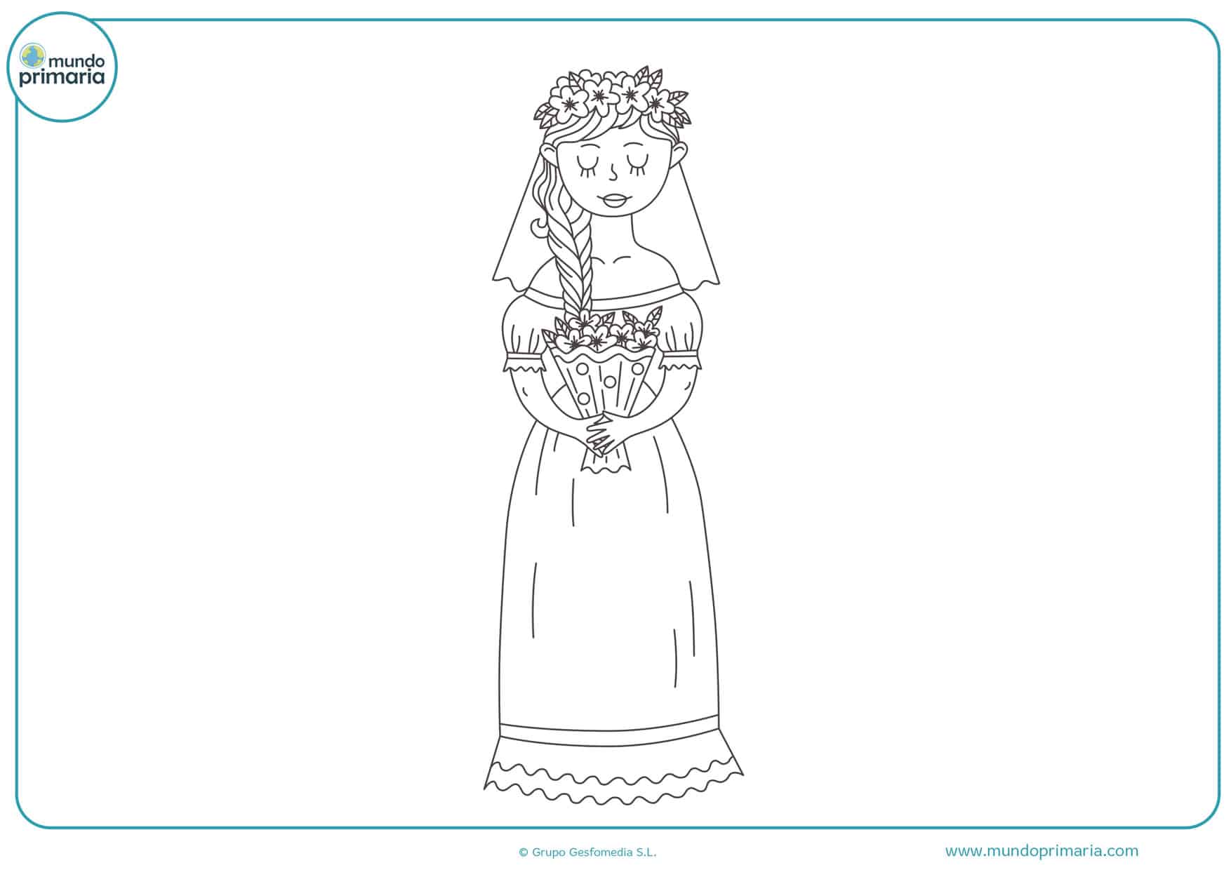 dibujos para colorear de bodas online