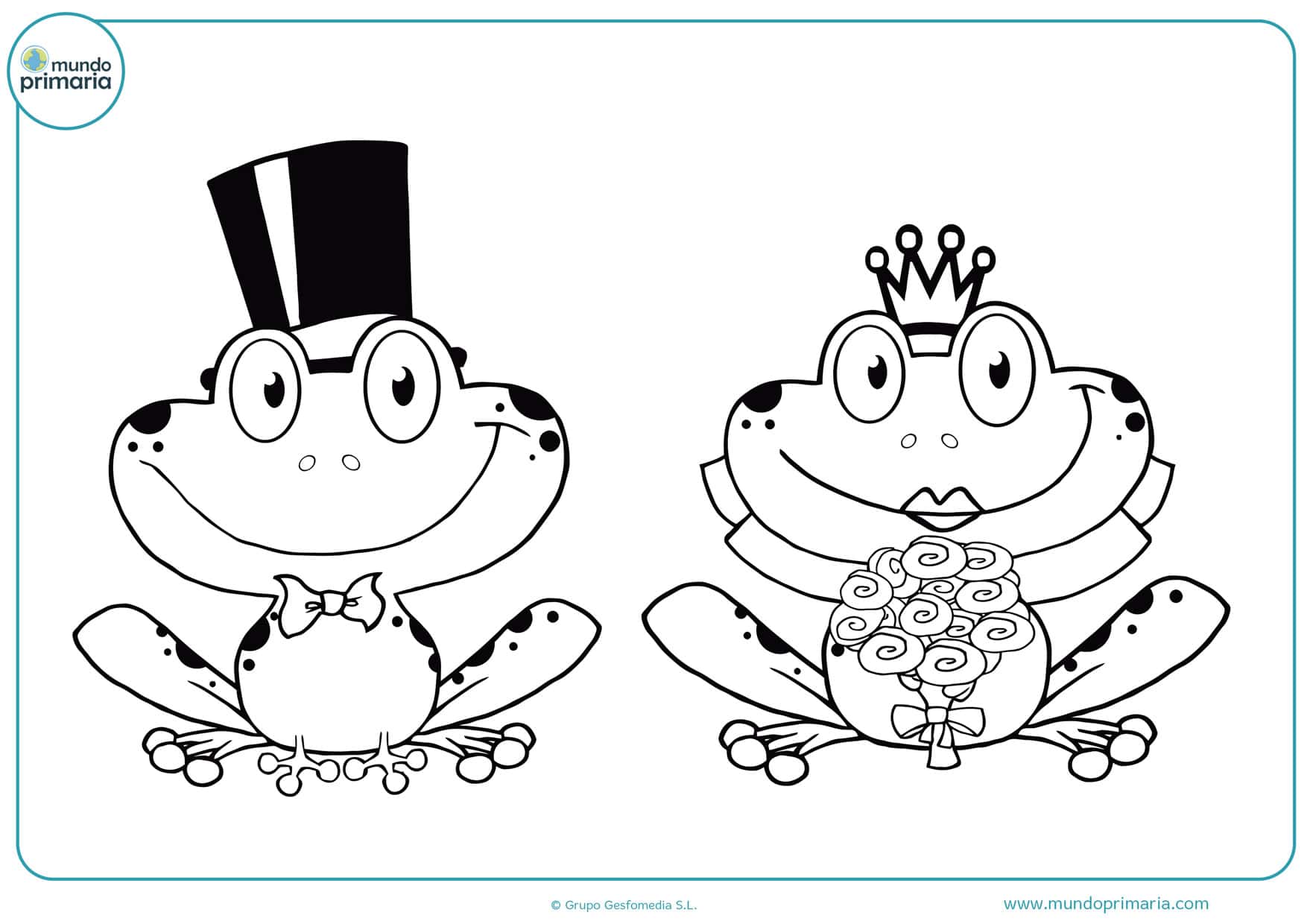 dibujos para colorear de bodas