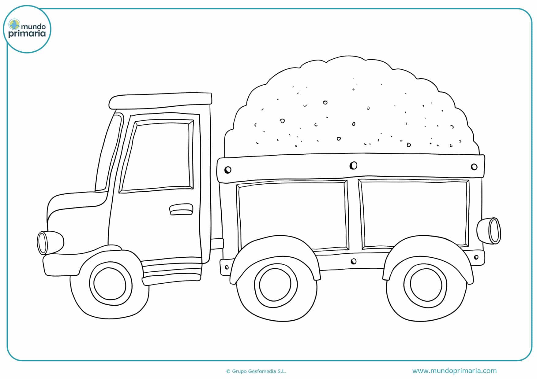 dibujos para colorear de camiones