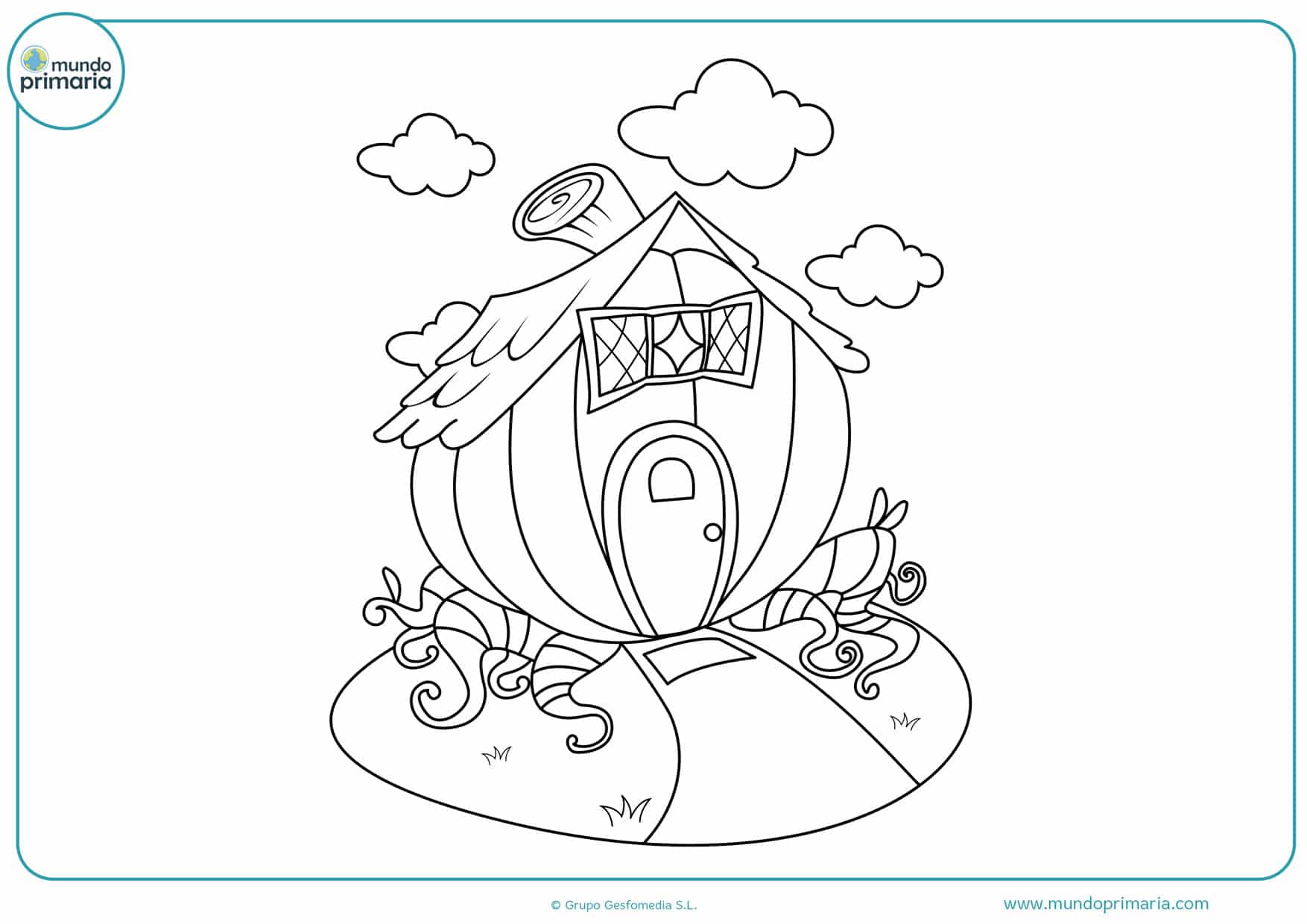 dibujos para colorear de casas de campo
