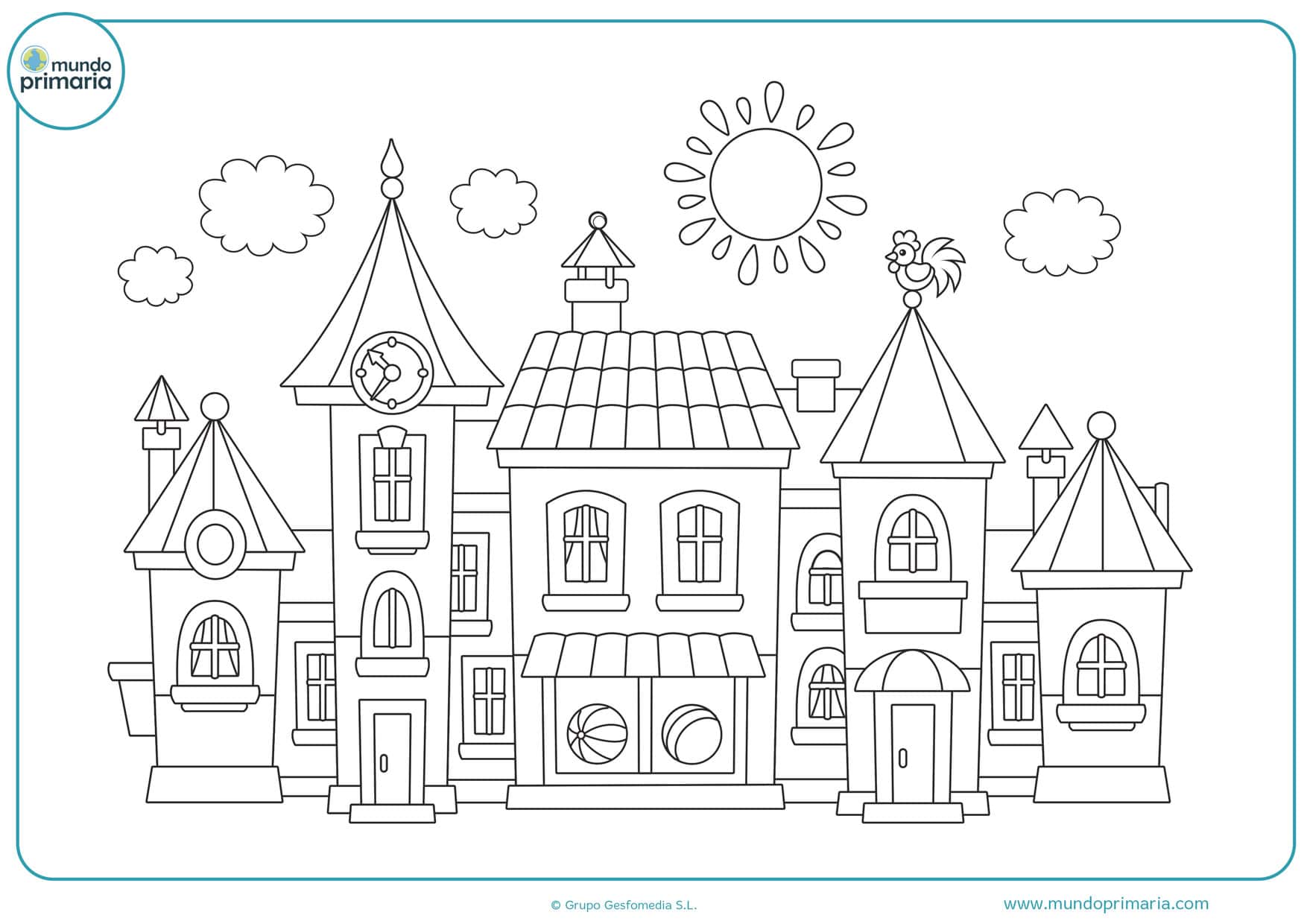 Dibujos De Casas Para Colorear Mundo Primaria