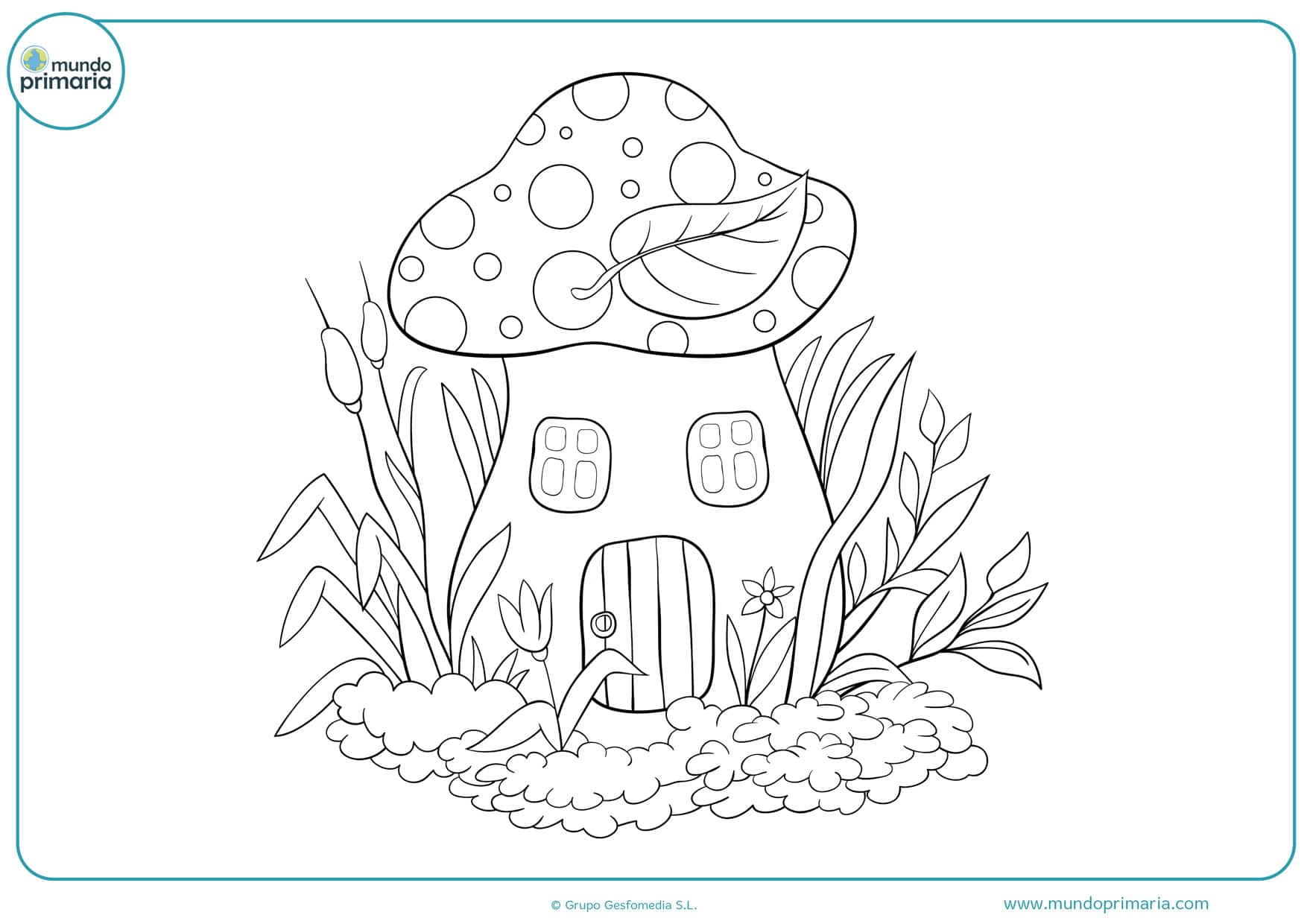 dibujos para colorear de casas encantadas
