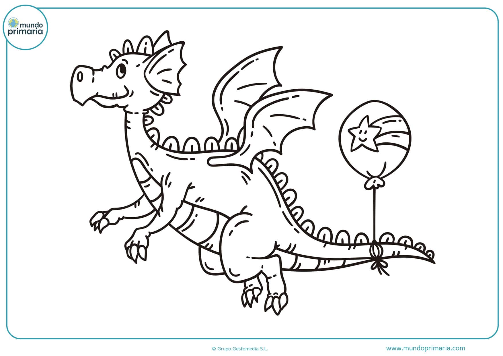 Dibujos de Dragones para colorear - Mundo Primaria Dibujos de Dragones para colorear - Mundo Primaria