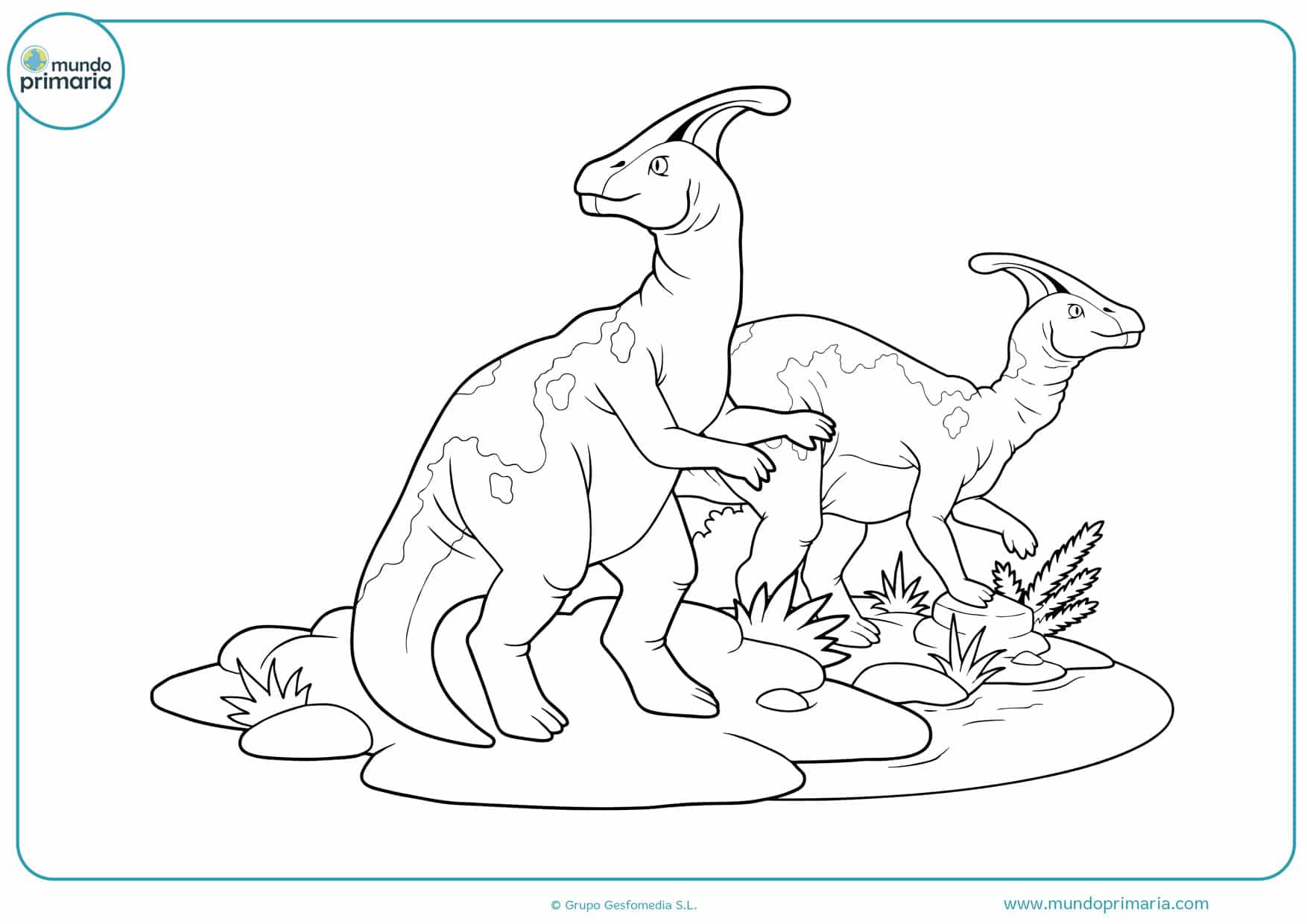 dibujos para colorear de dinosaurios infantiles