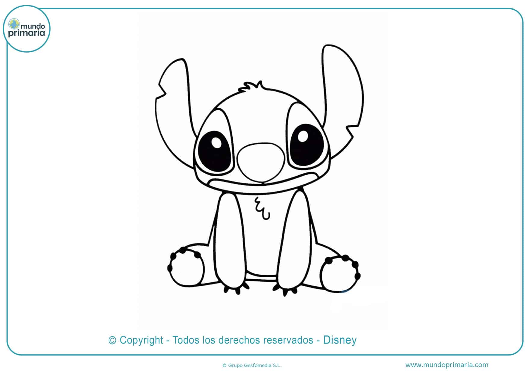 ▷ Dibujos de Stitch para Colorear ◁ Descarga e Imprime Lilo & Stitch