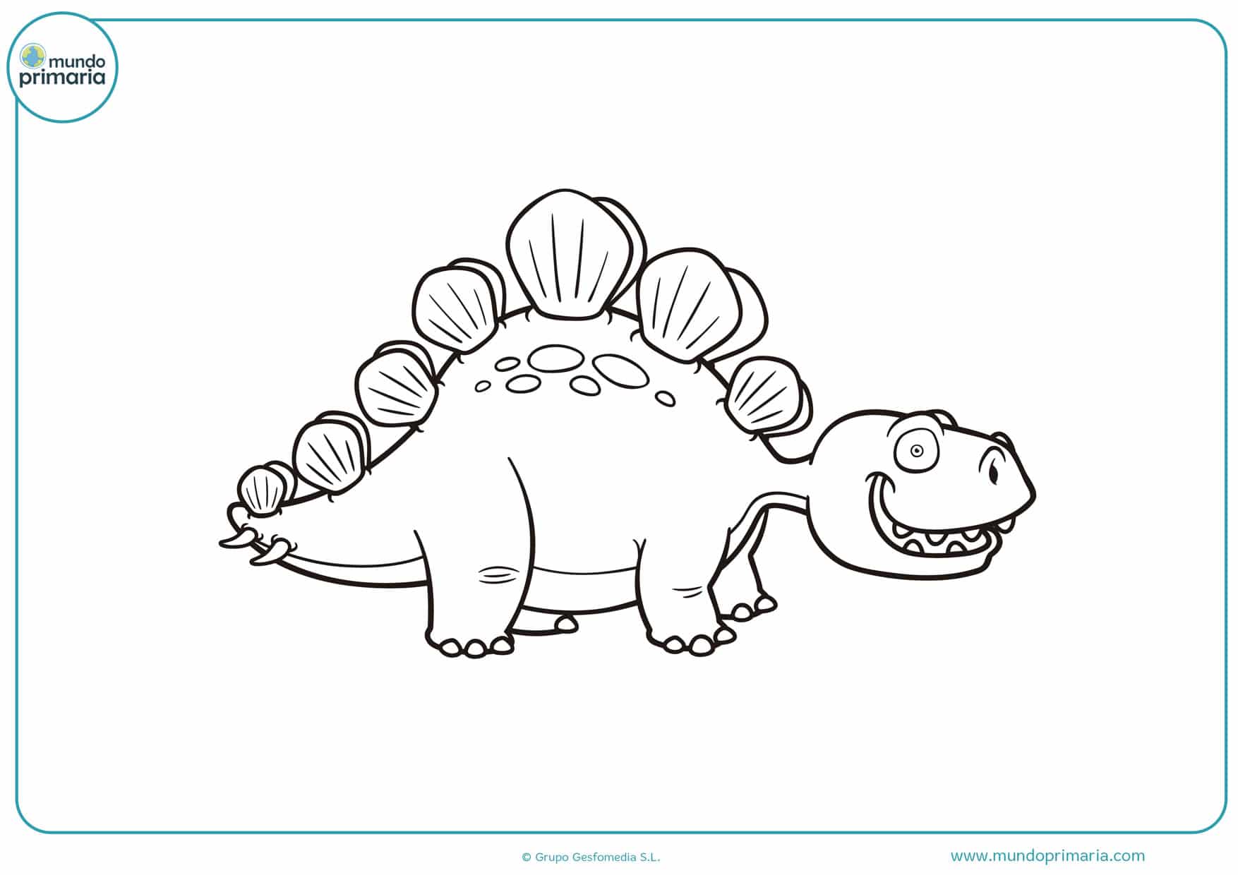dibujos para colorear gratis de dinosaurios