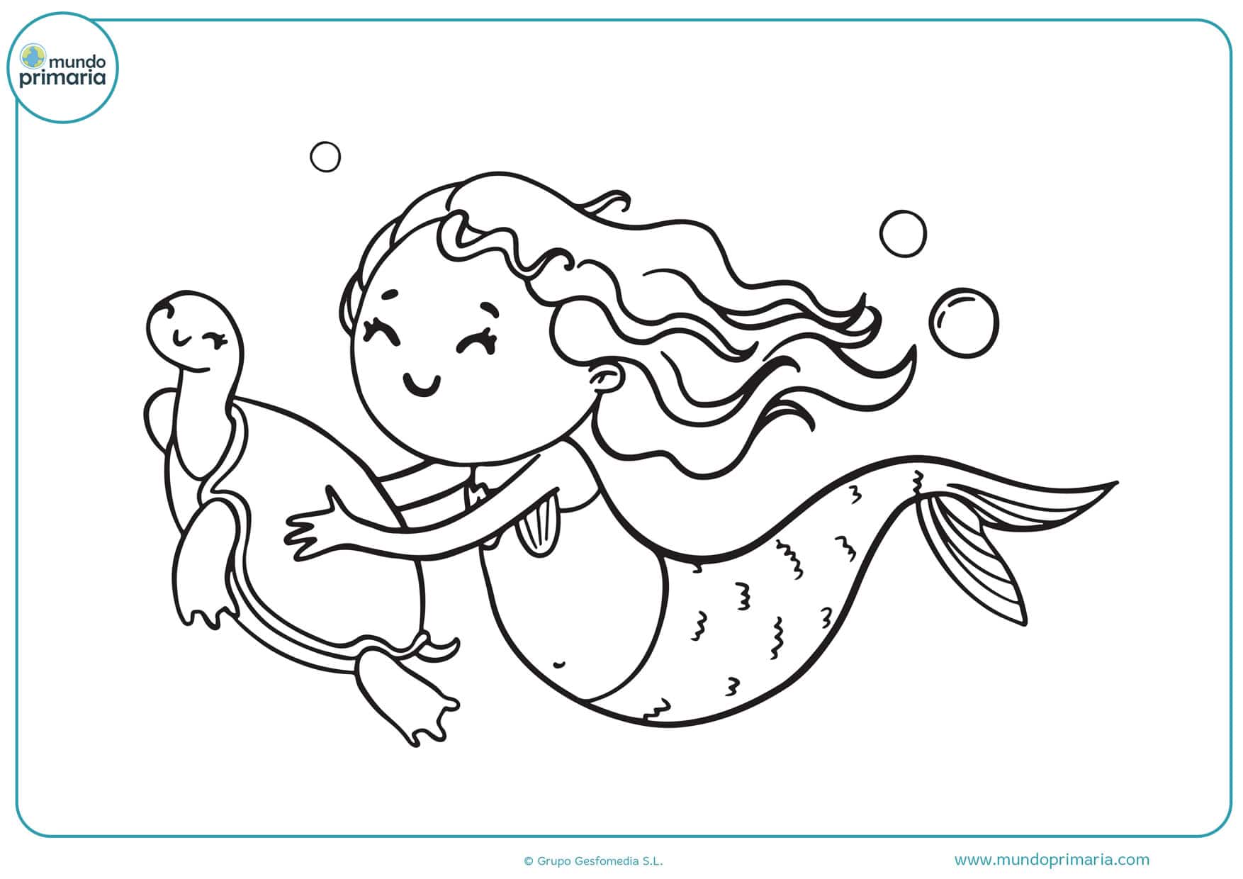 ➔ Dibujos de Sirenas para Colorear e Imprimir Gratis