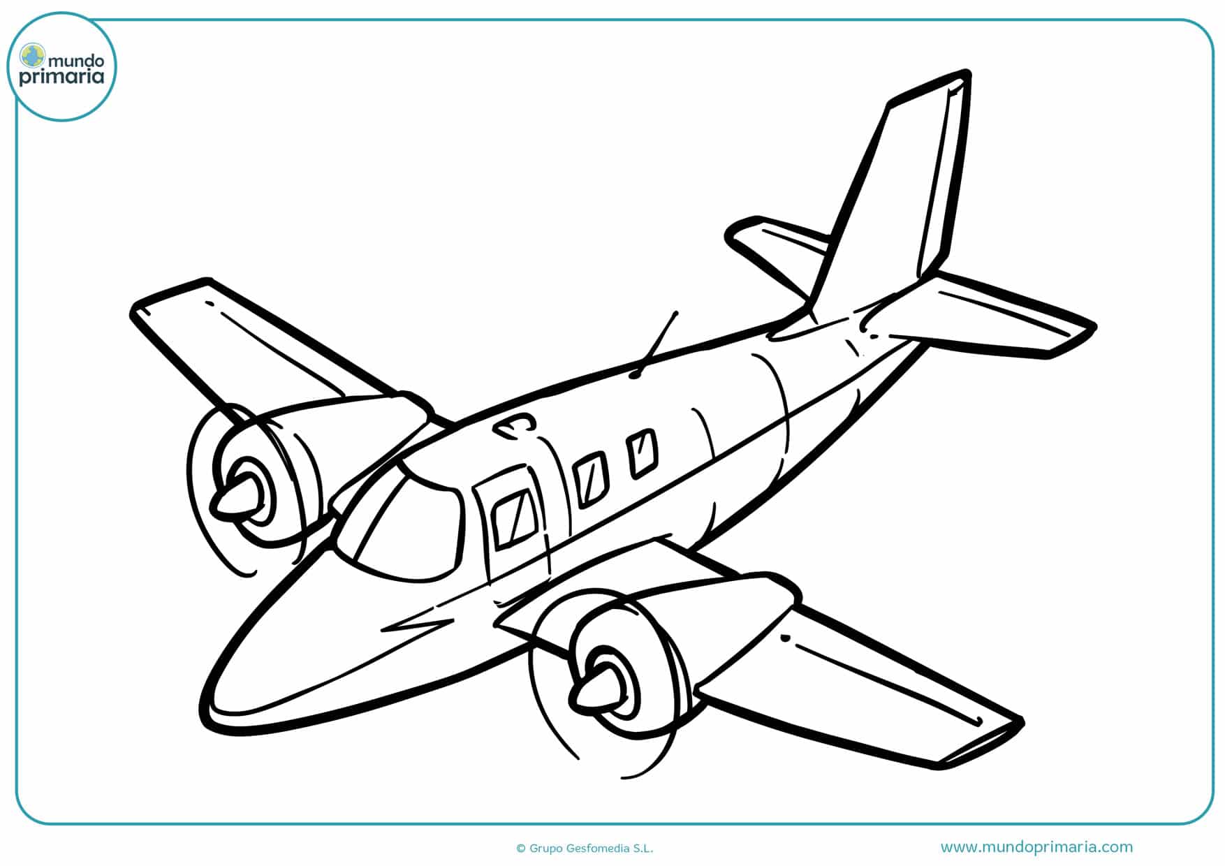 dibujos para colorear e imprimir de aviones