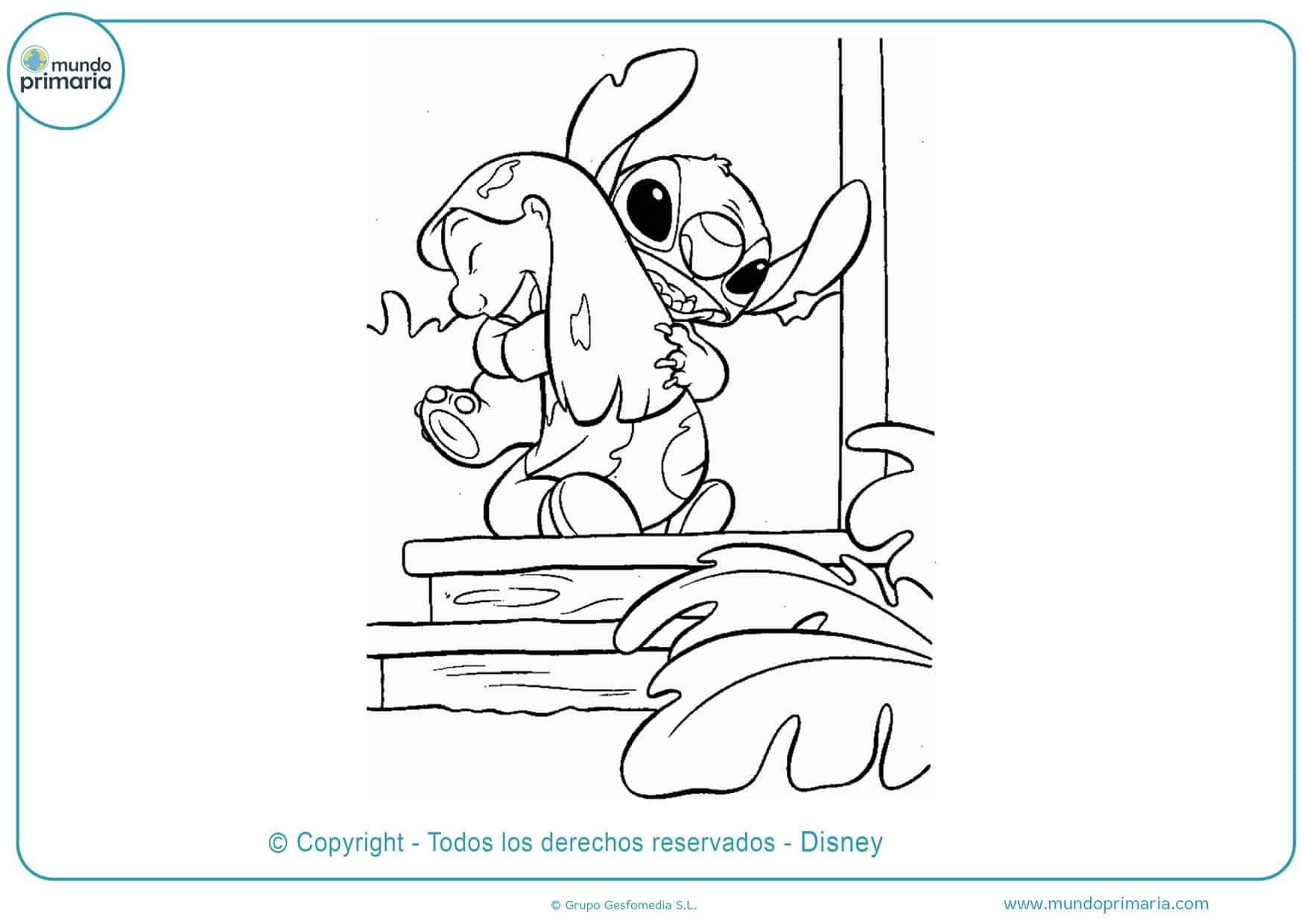 ▷ Dibujos de Stitch para Colorear ◁ Descarga e Imprime Lilo & Stitch