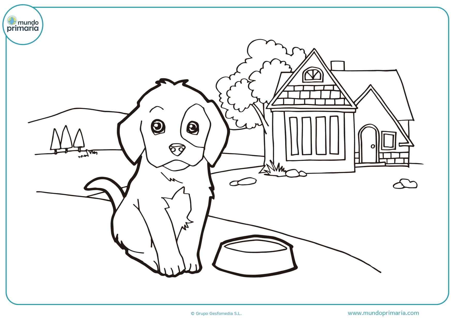 ▷ Dibujos de Perros para Colorear (A Lápiz y Fáciles)