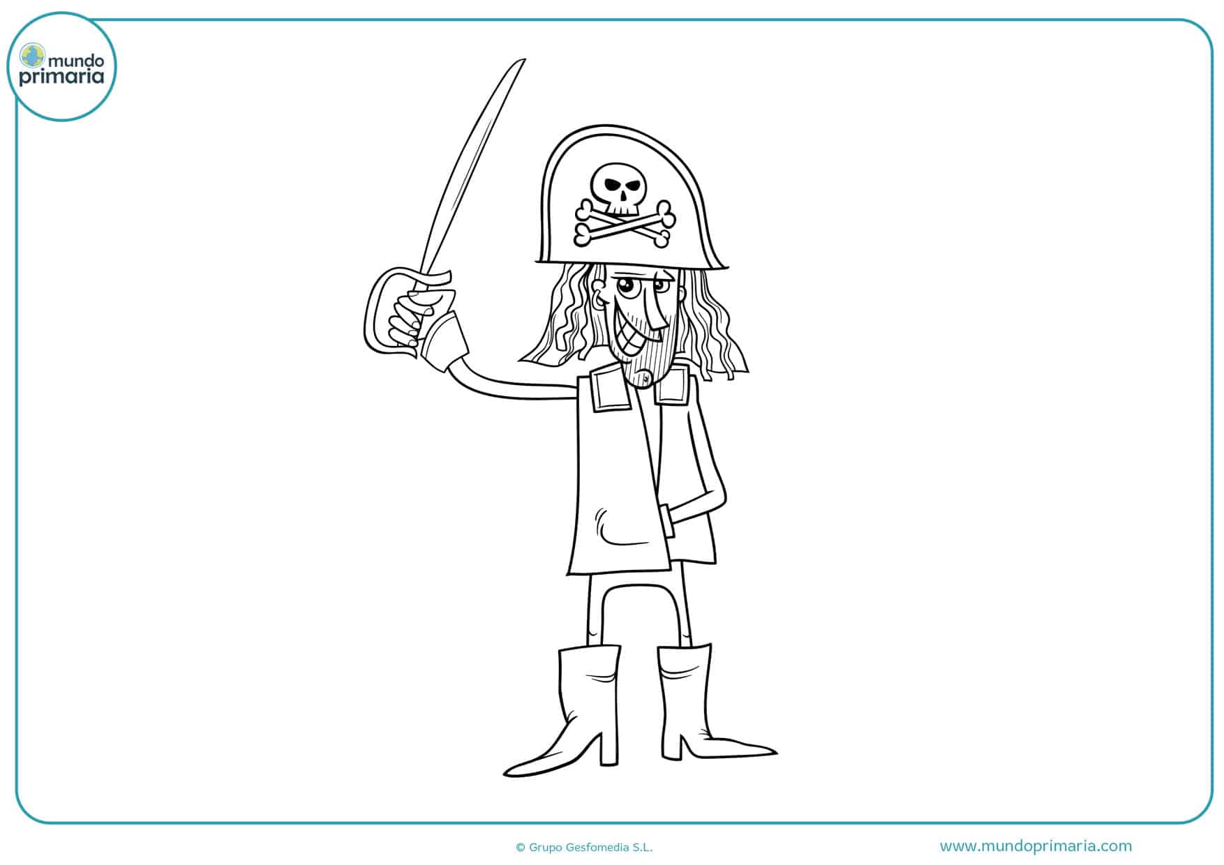 dibujos para colorear e imprimir de piratas gratis