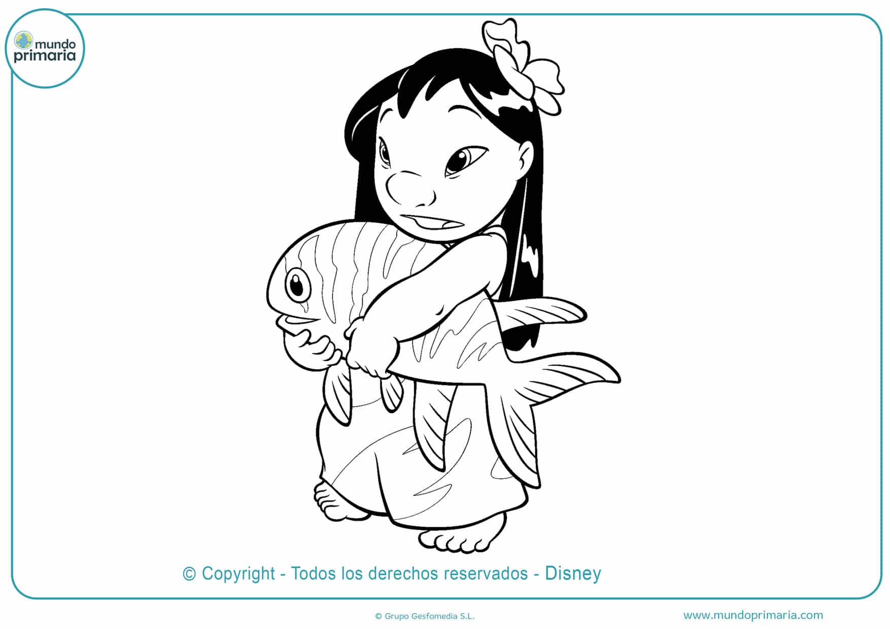 ▷ Dibujos de Stitch para Colorear ◁ Descarga e Imprime Lilo & Stitch