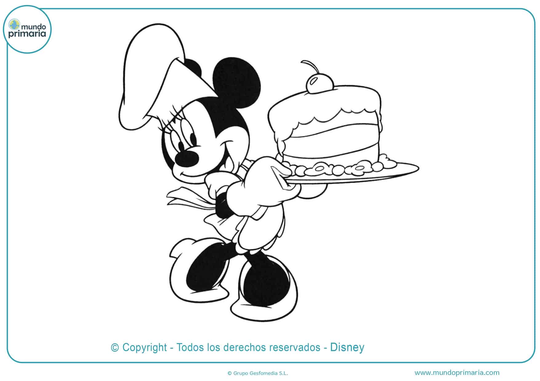 dibujos para colorear de minnie