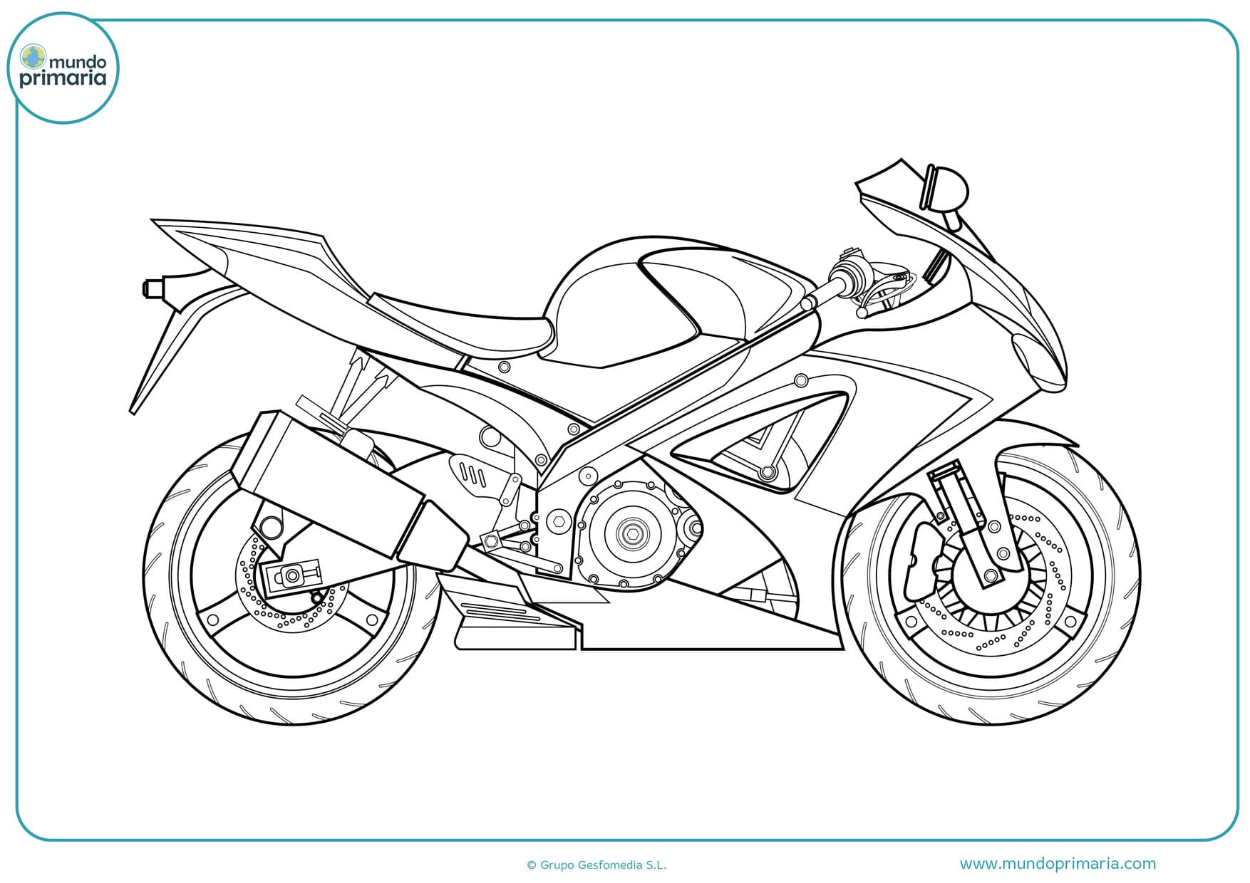 Dibujos De Motos Para Colorear Imprimir Y Pintar 