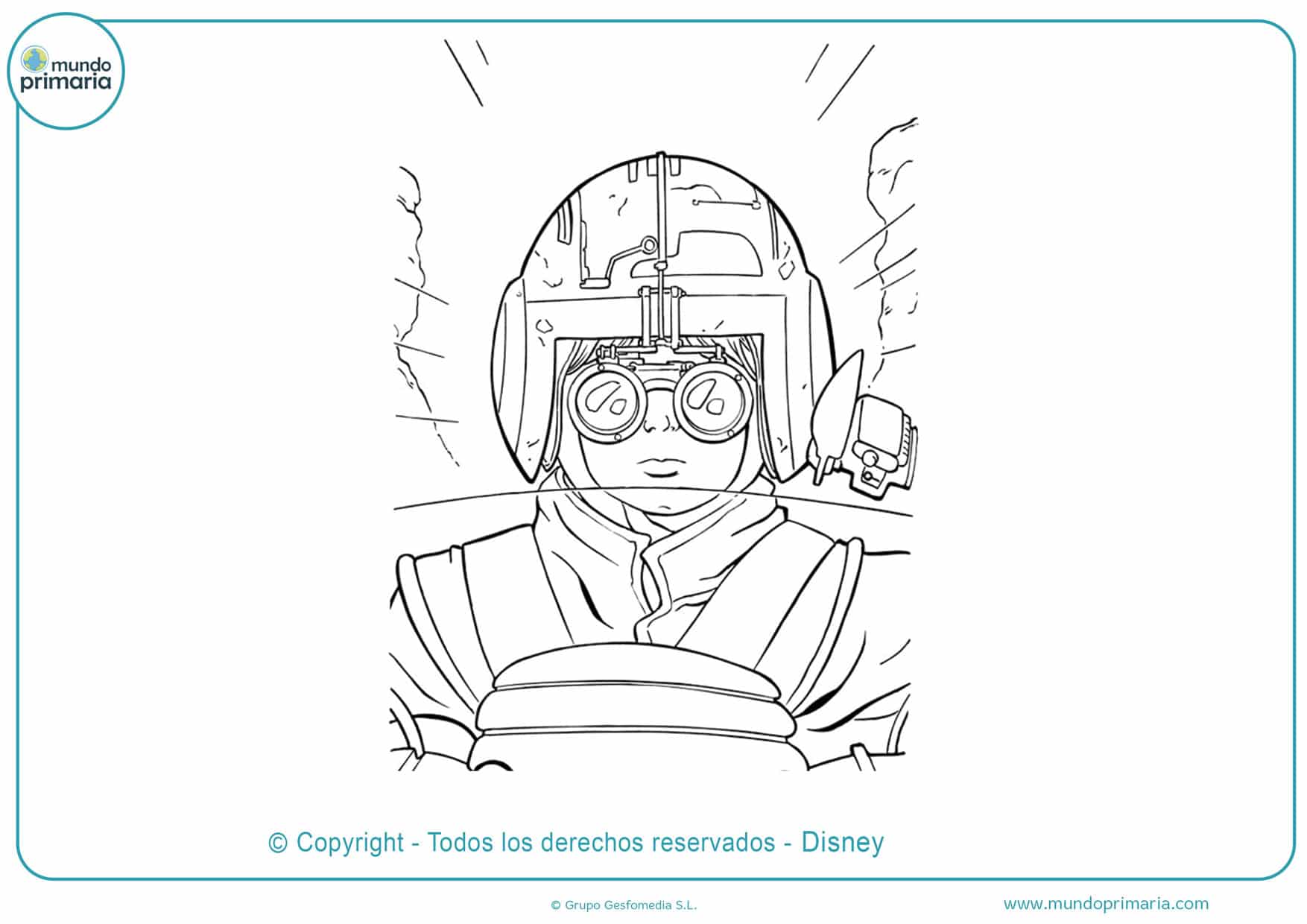 dibujos para colorear para niños de star wars