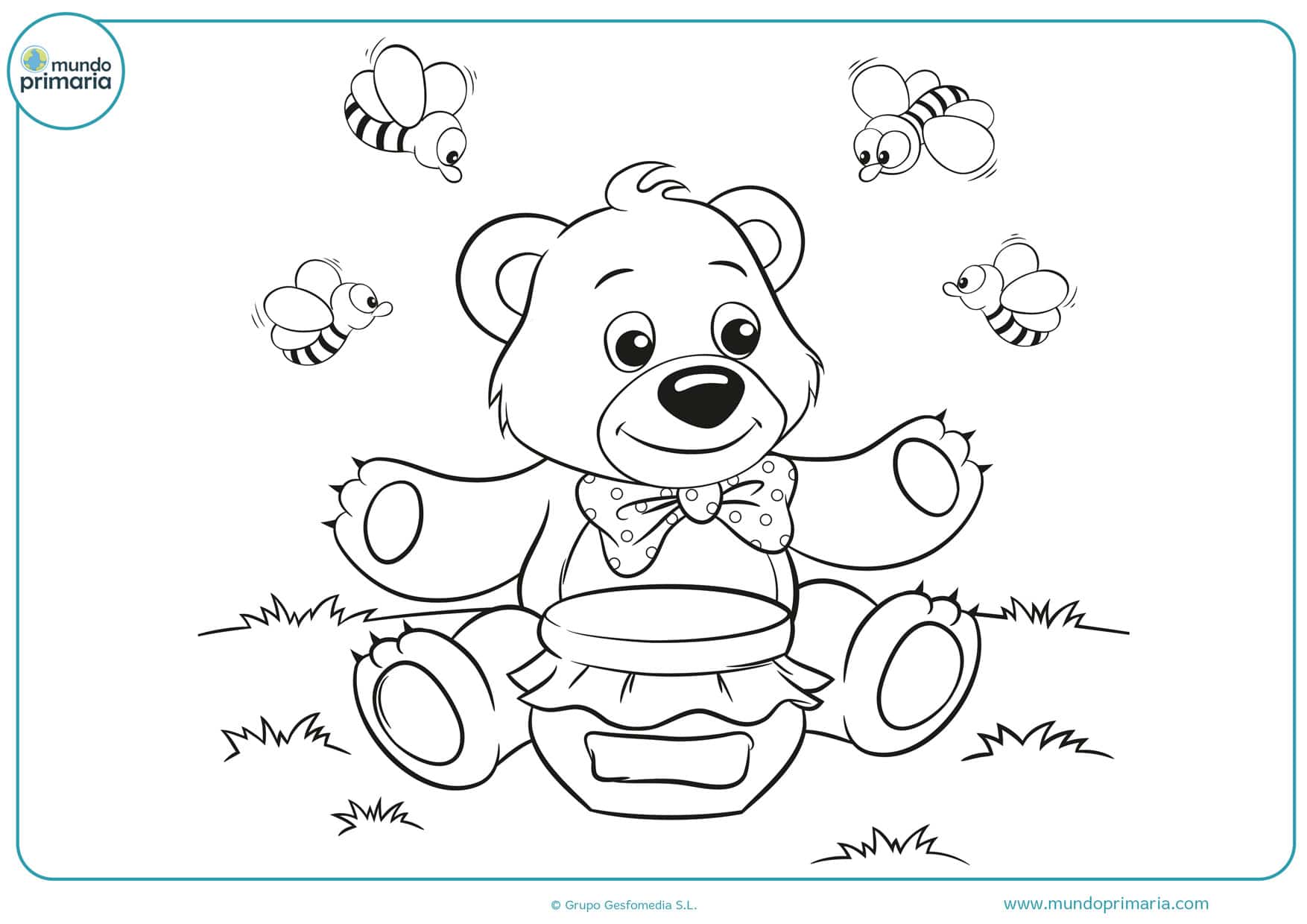 dibujos para colorear de los osos amorosos