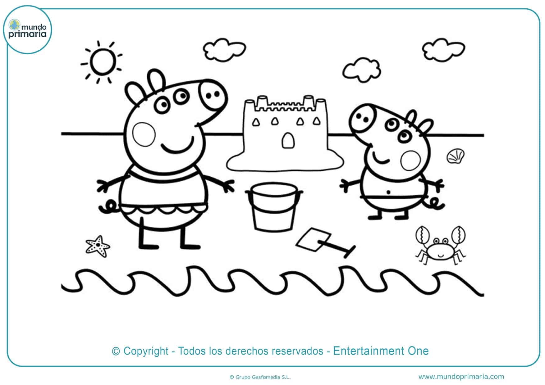 Dibujos de Peppa Pig para colorear 【Descarga gratis】
