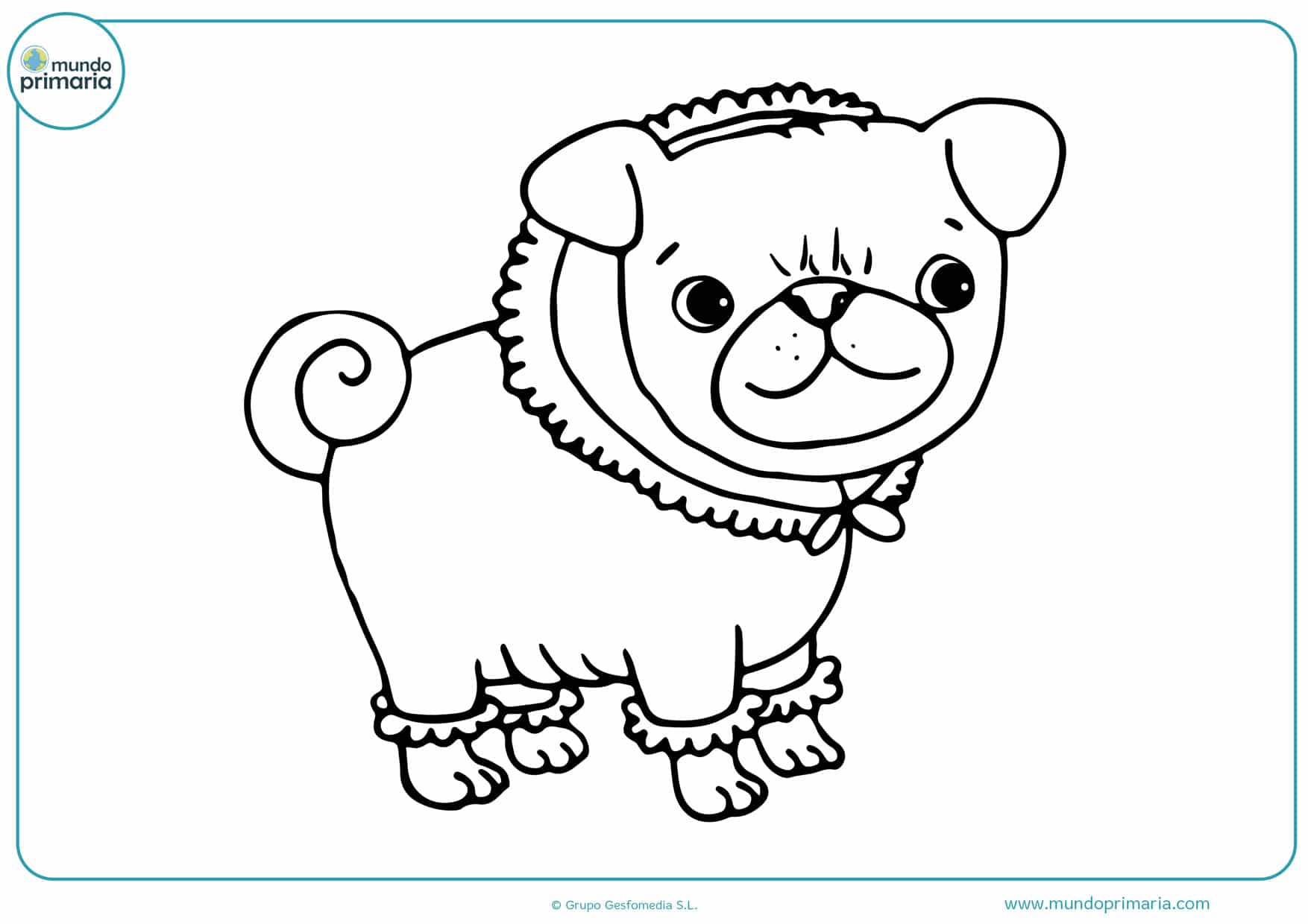 dibujos para colorear de perros cachorros