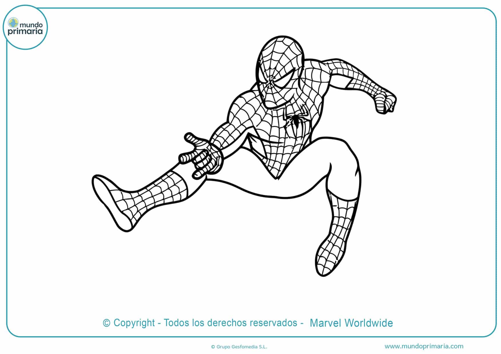 dibujos para colorear de spiderman