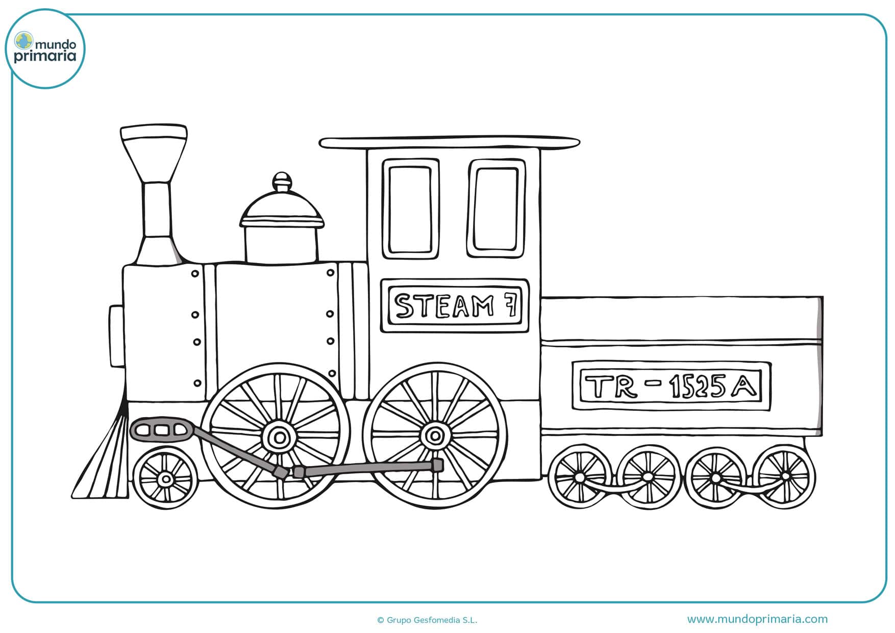 ▷ Dibujos de Trenes para Colorear Infatiles → para Imprimir