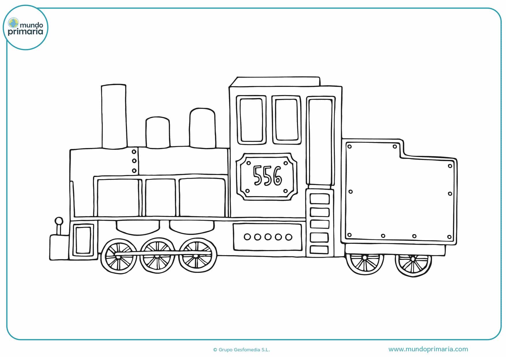 dibujos para colorear de trenes antiguos