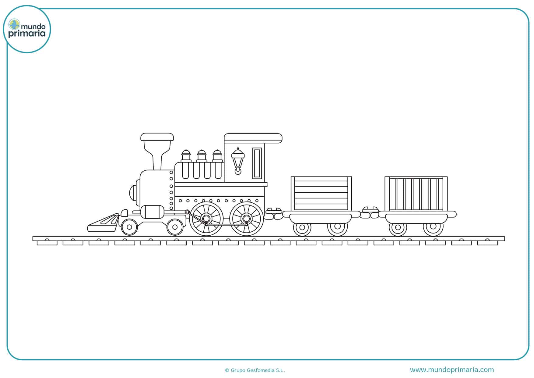 dibujos para colorear de trenes