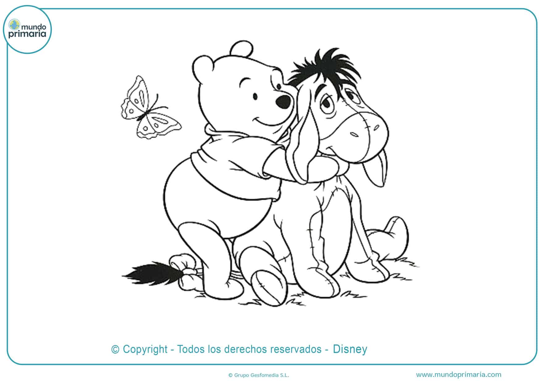 dibujos para colorear de winnie pooh y sus amigos
