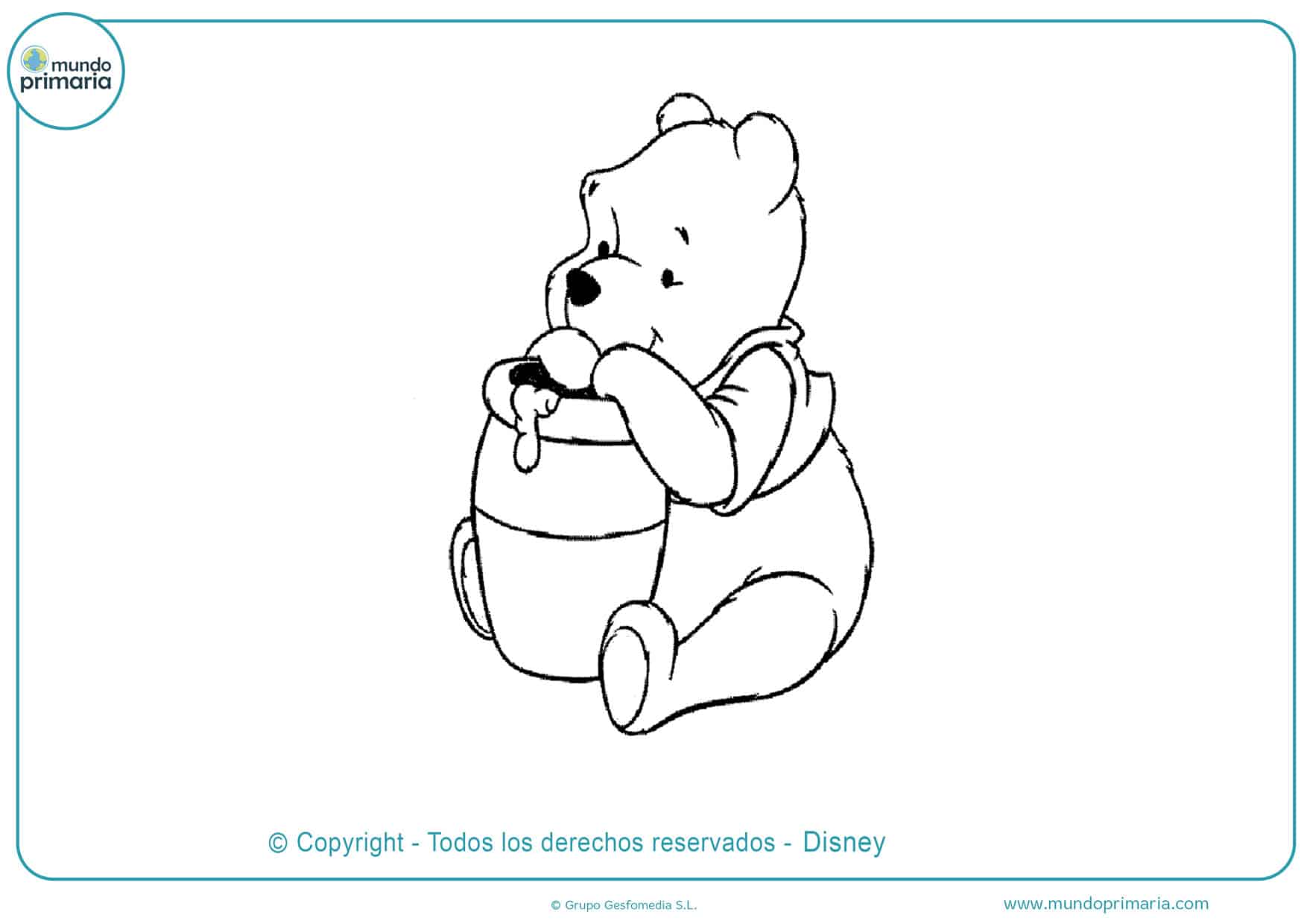 dibujos para colorear de winnie pooh bebe