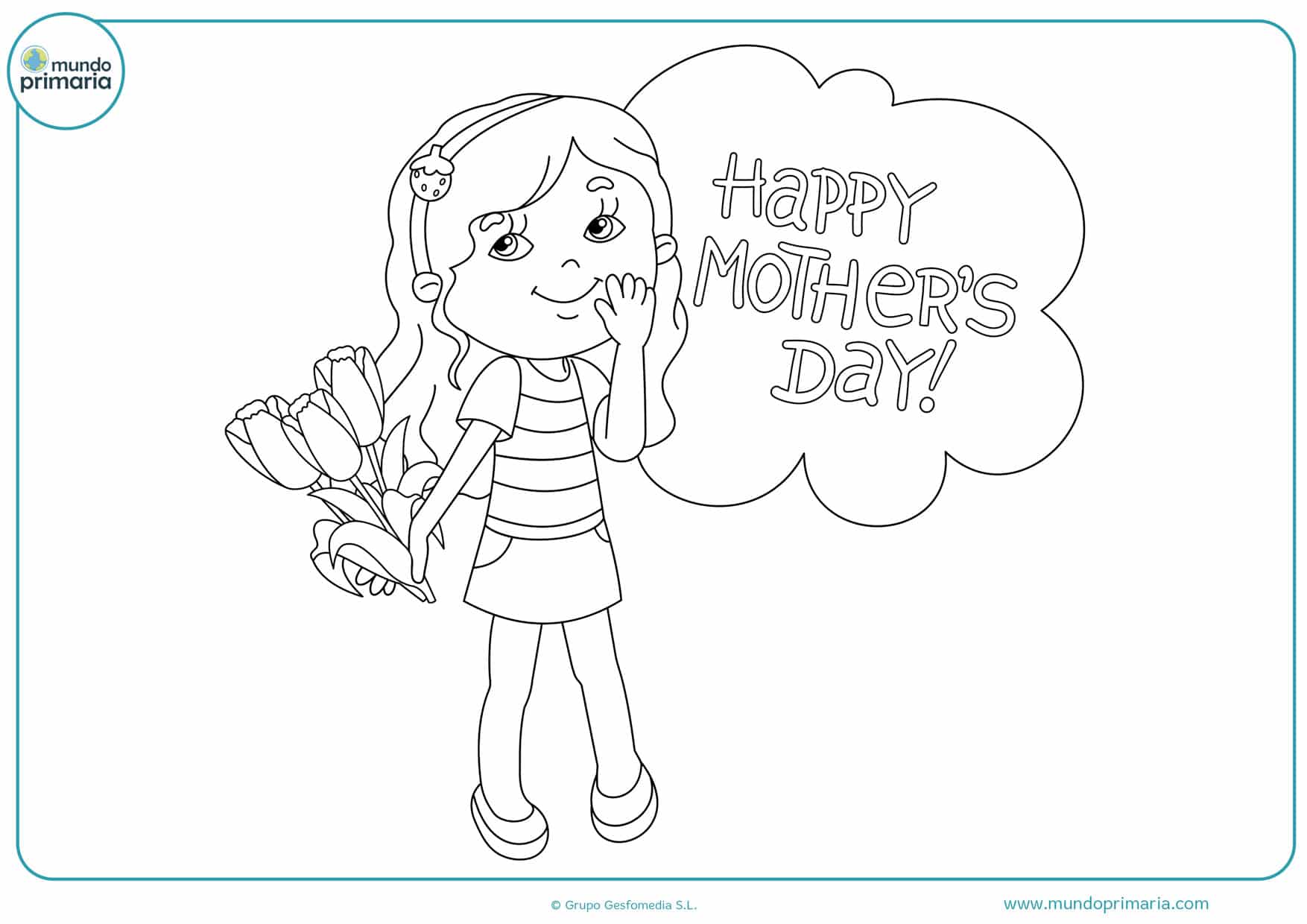 ▷Dibujos del Día de la Madre para Colorear ❤️ Fáciles & Bonitos ▷Dibujos del Día de la Madre para Colorear ❤️ Fáciles & Bonitos