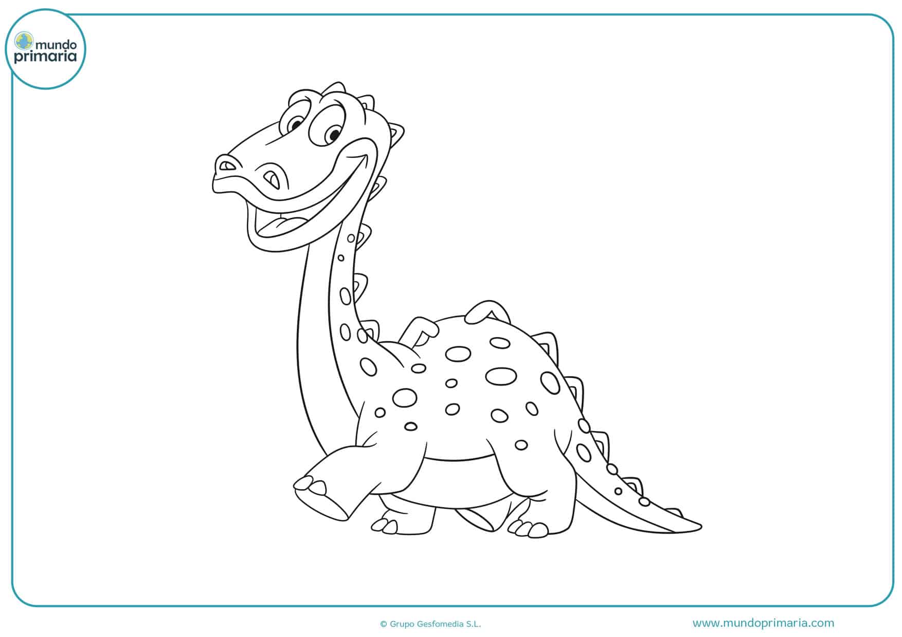 dibujos para imprimir y colorear de dinosaurios