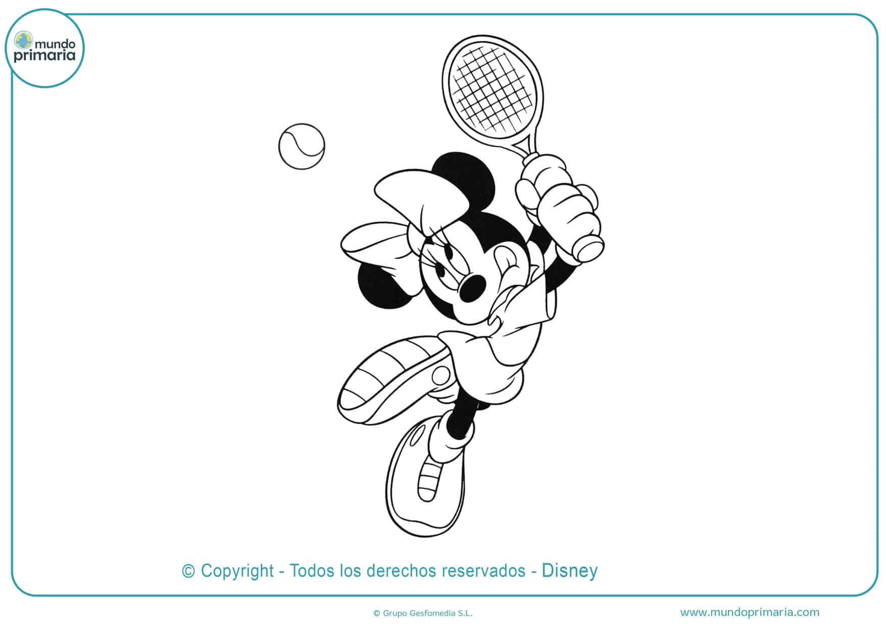 dibujos para imprimir y colorear de minnie
