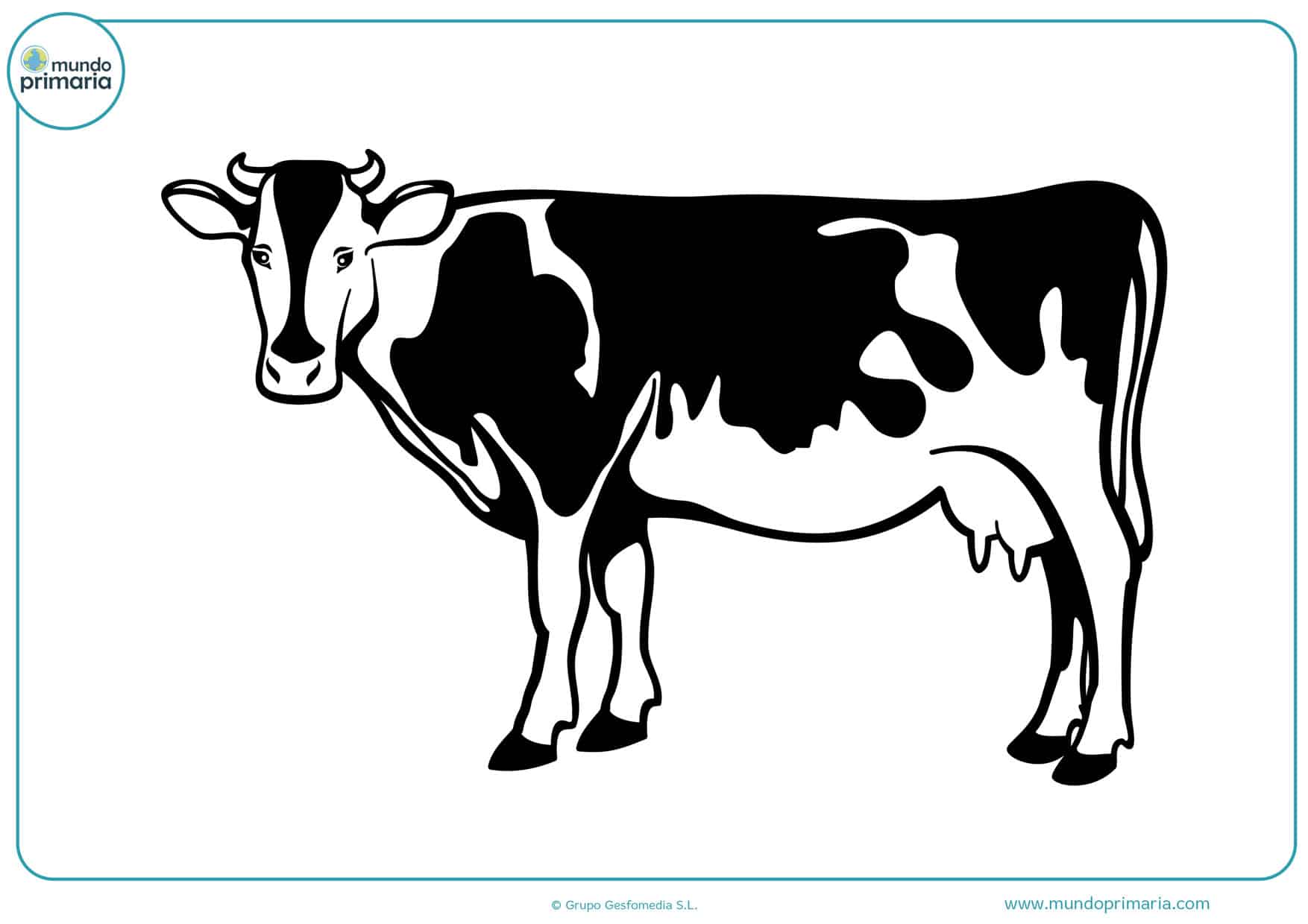 Dibujos de Vacas para Colorear 【Imprimir y Pintar】