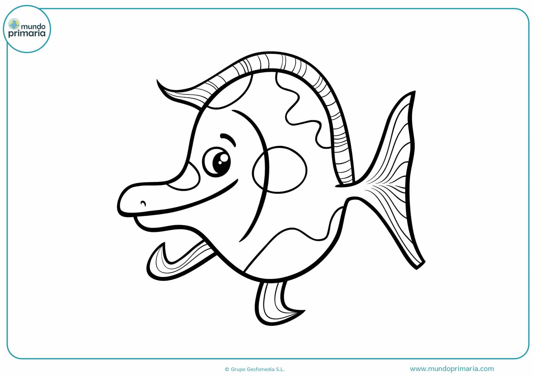 dibujos de peces para colorear gratis