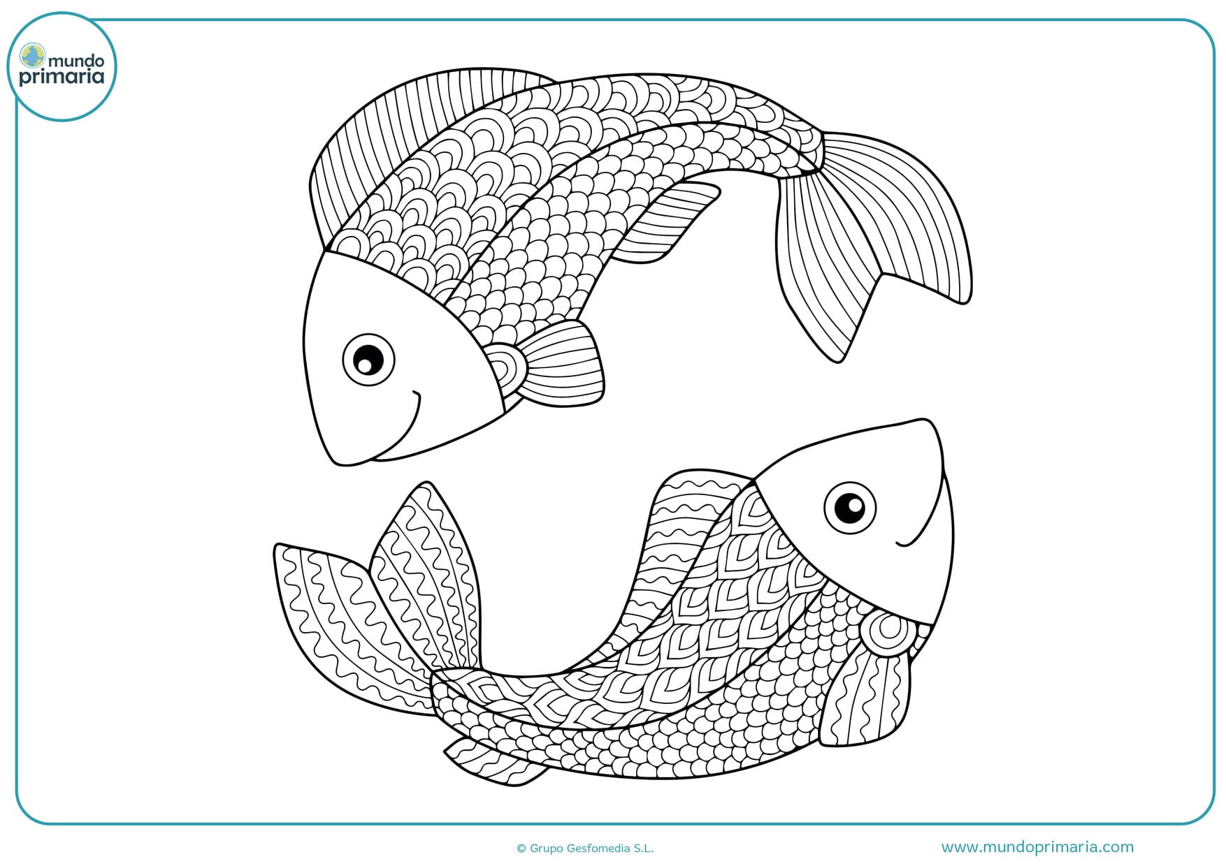 dibujos de peces para imprimir y colorear
