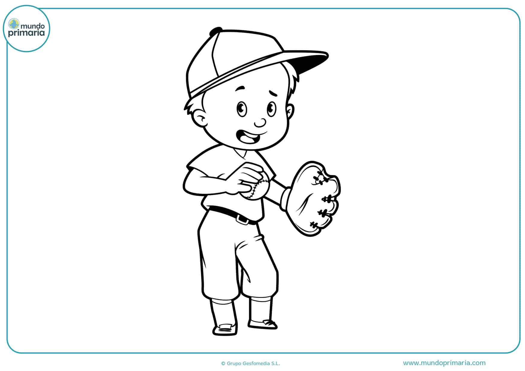 dibujos de pelota de béisbol para colorear
