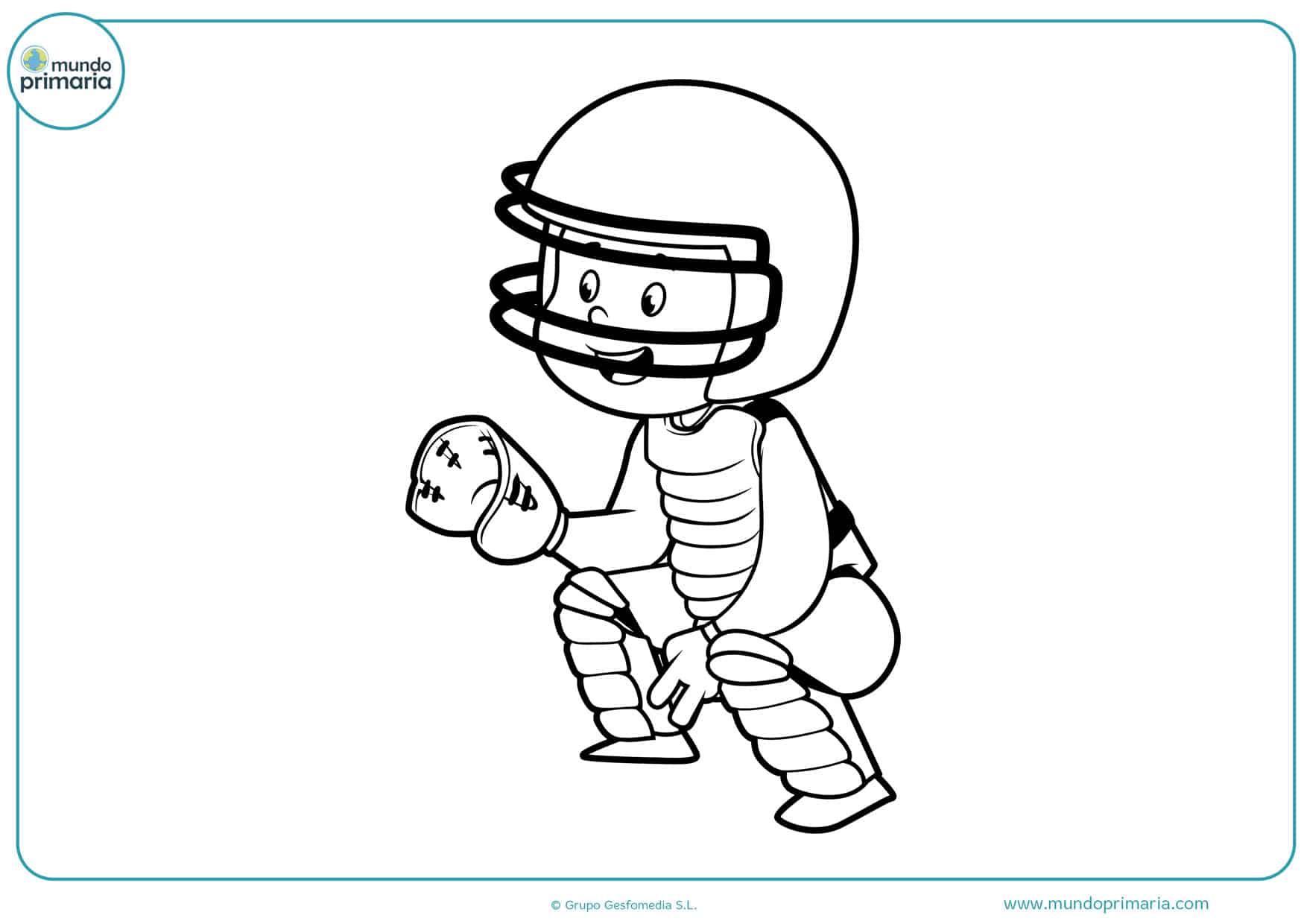 dibujos de pelota de béisbol para imprimir y colorear