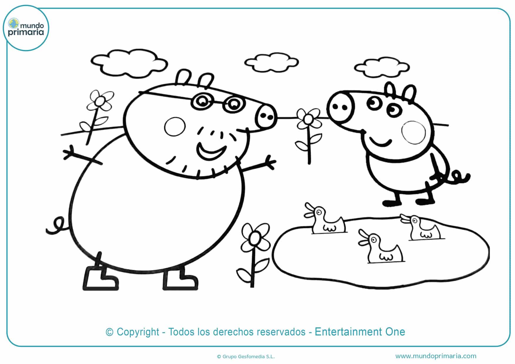 Dibujos de Peppa Pig para colorear 【Descarga gratis】