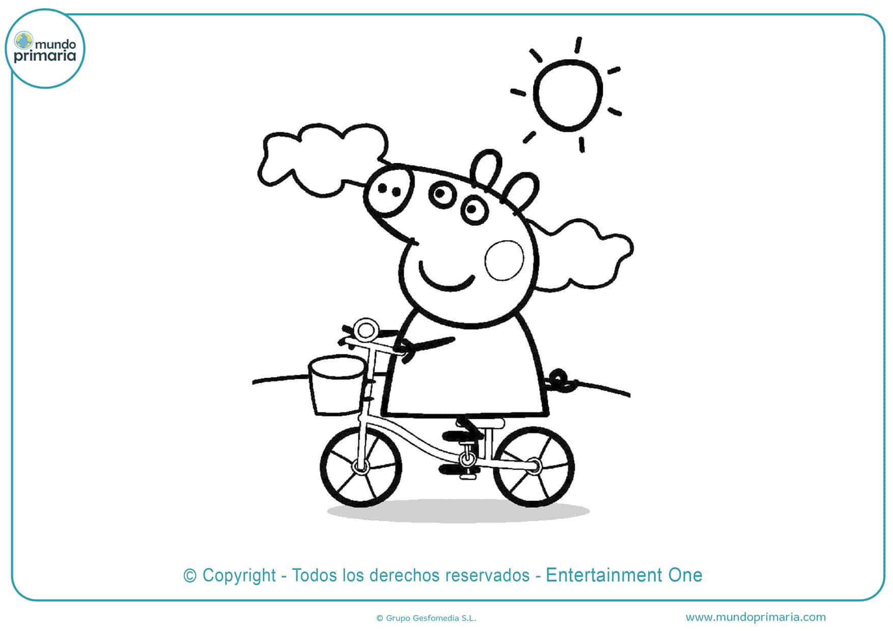 Dibujos de Peppa Pig para colorear 【Descarga gratis】