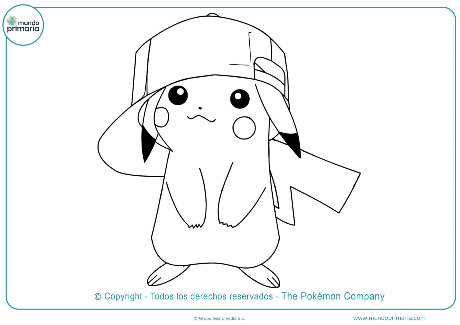 ⚡ Dibujos de Pikachu para Colorear (Descarga e Imprime)