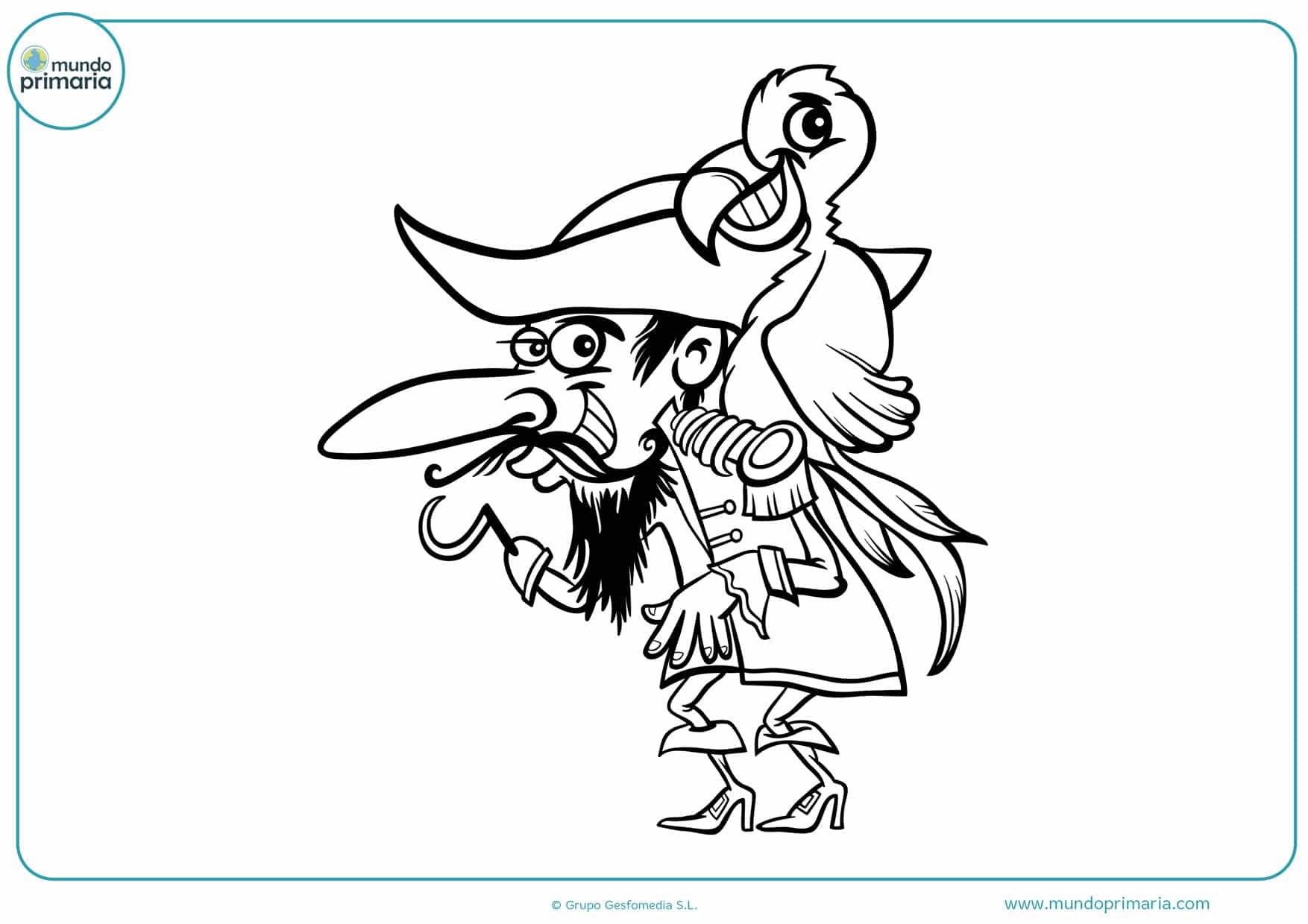 dibujos de piratas para colorear e imprimir gratis