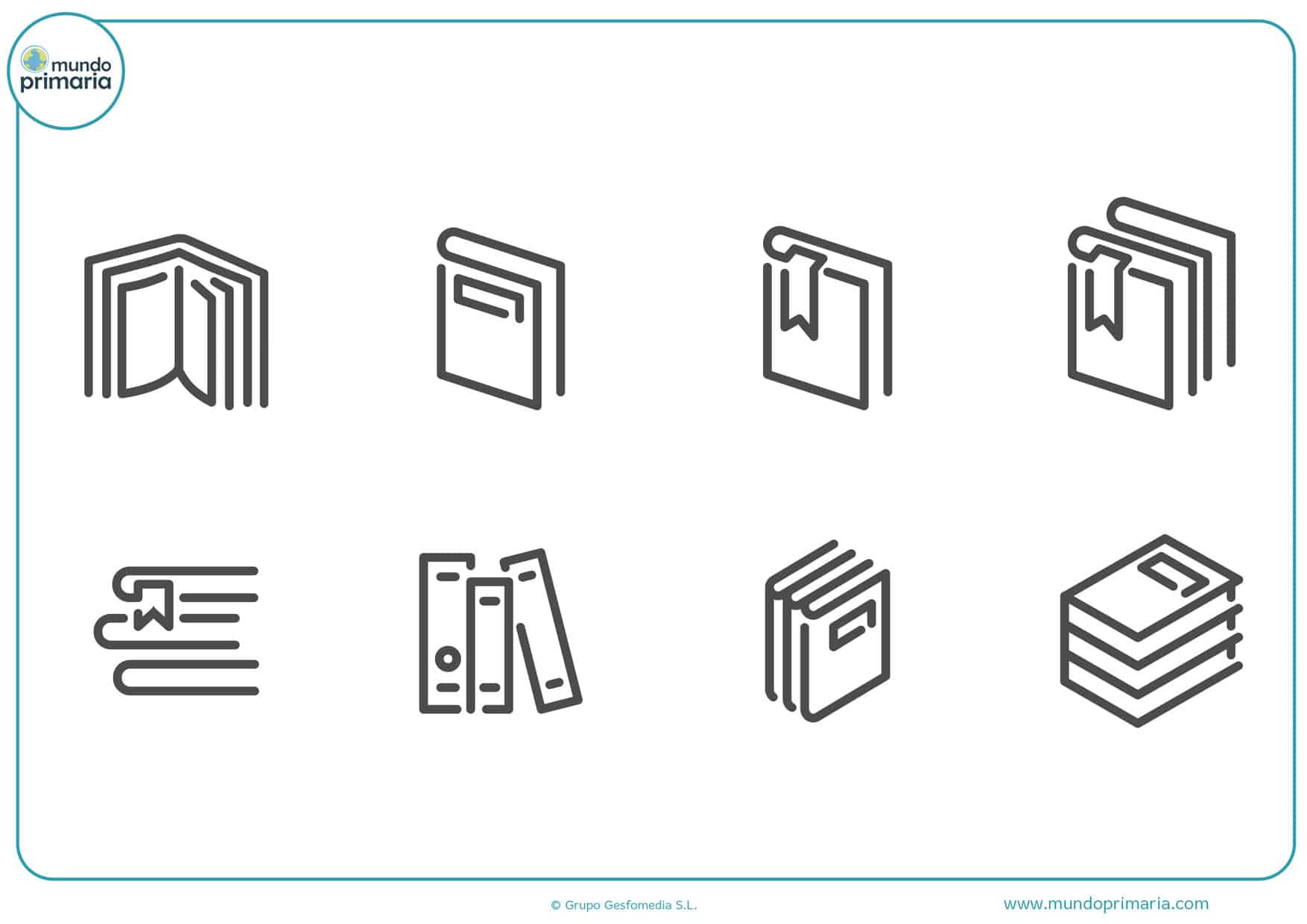 dibujos de portadas de libros para colorear