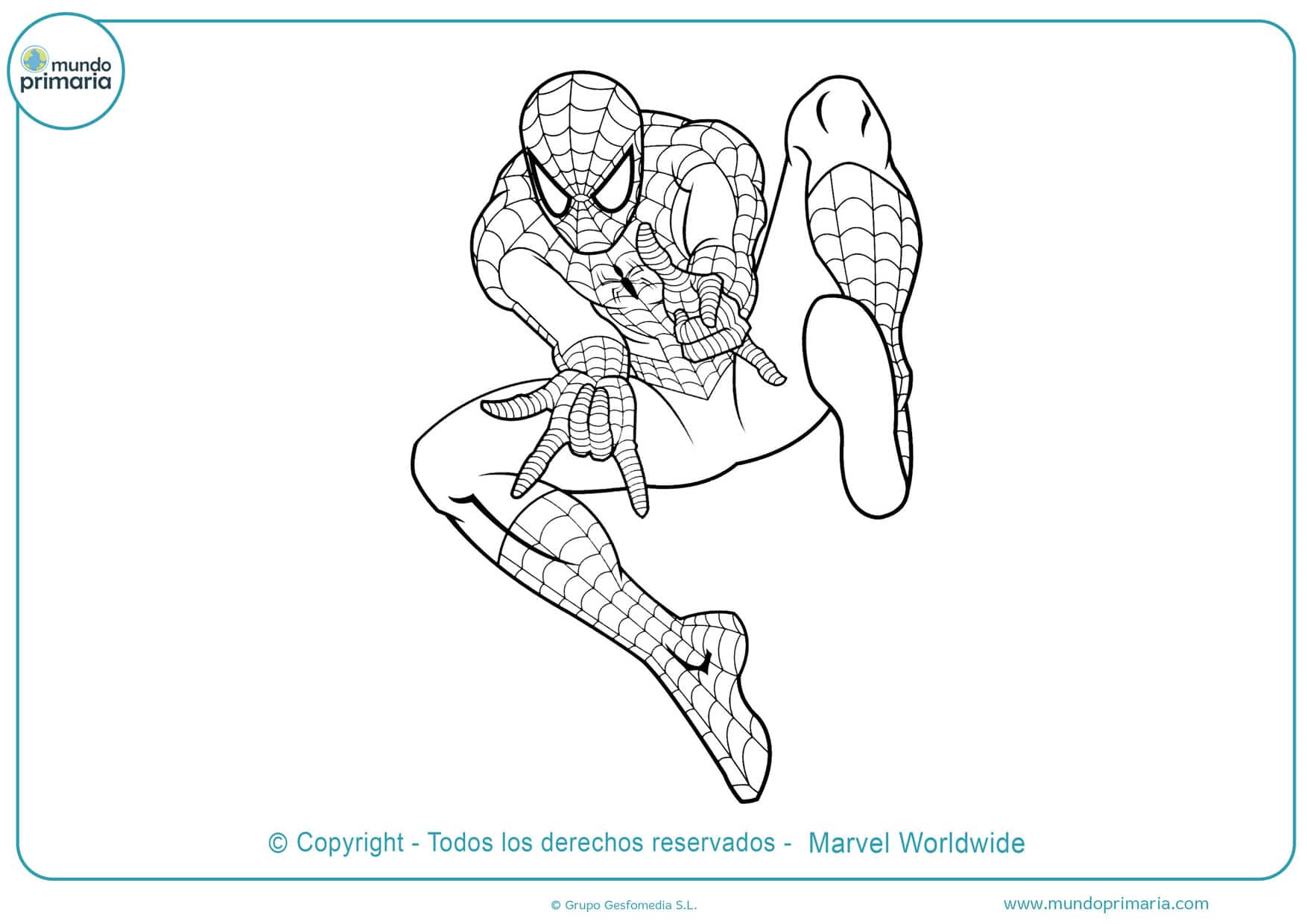▷ Dibujos de Spiderman para Colorar e Imprimir Gratis