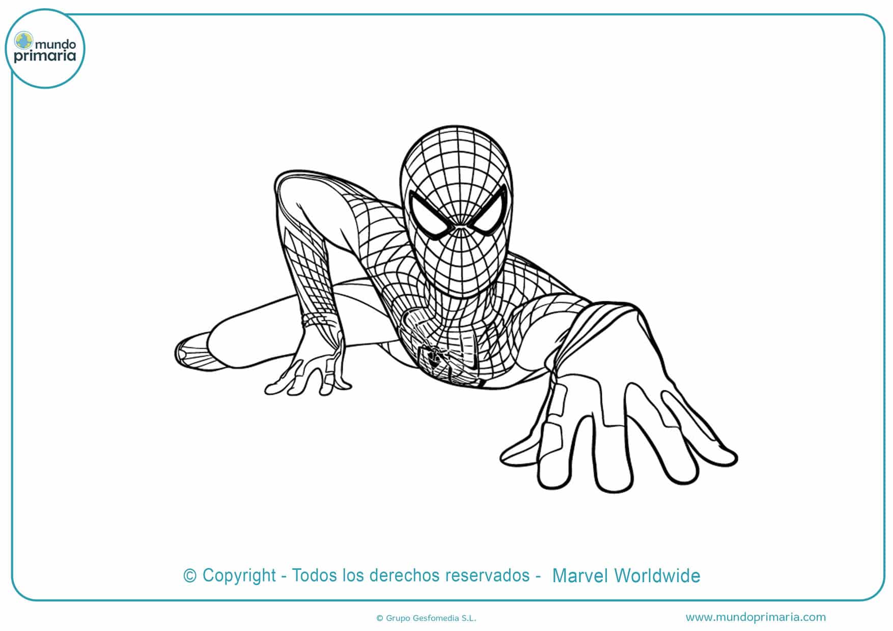 ▷ Dibujos de Spiderman para Colorar e Imprimir Gratis