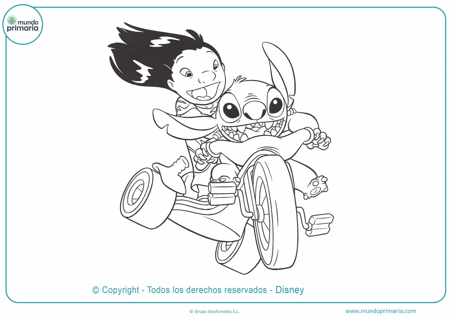 ▷ Dibujos de Stitch para Colorear ◁ Descarga e Imprime Lilo & Stitch