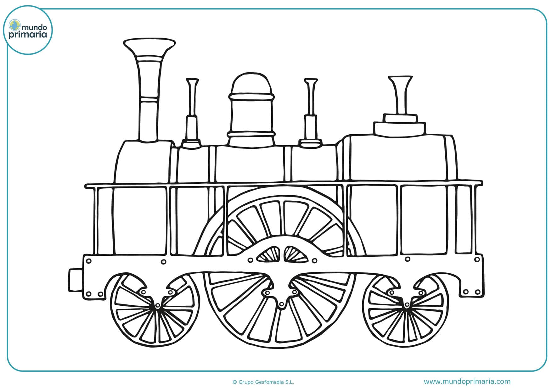 dibujos de trenes antiguos para colorear