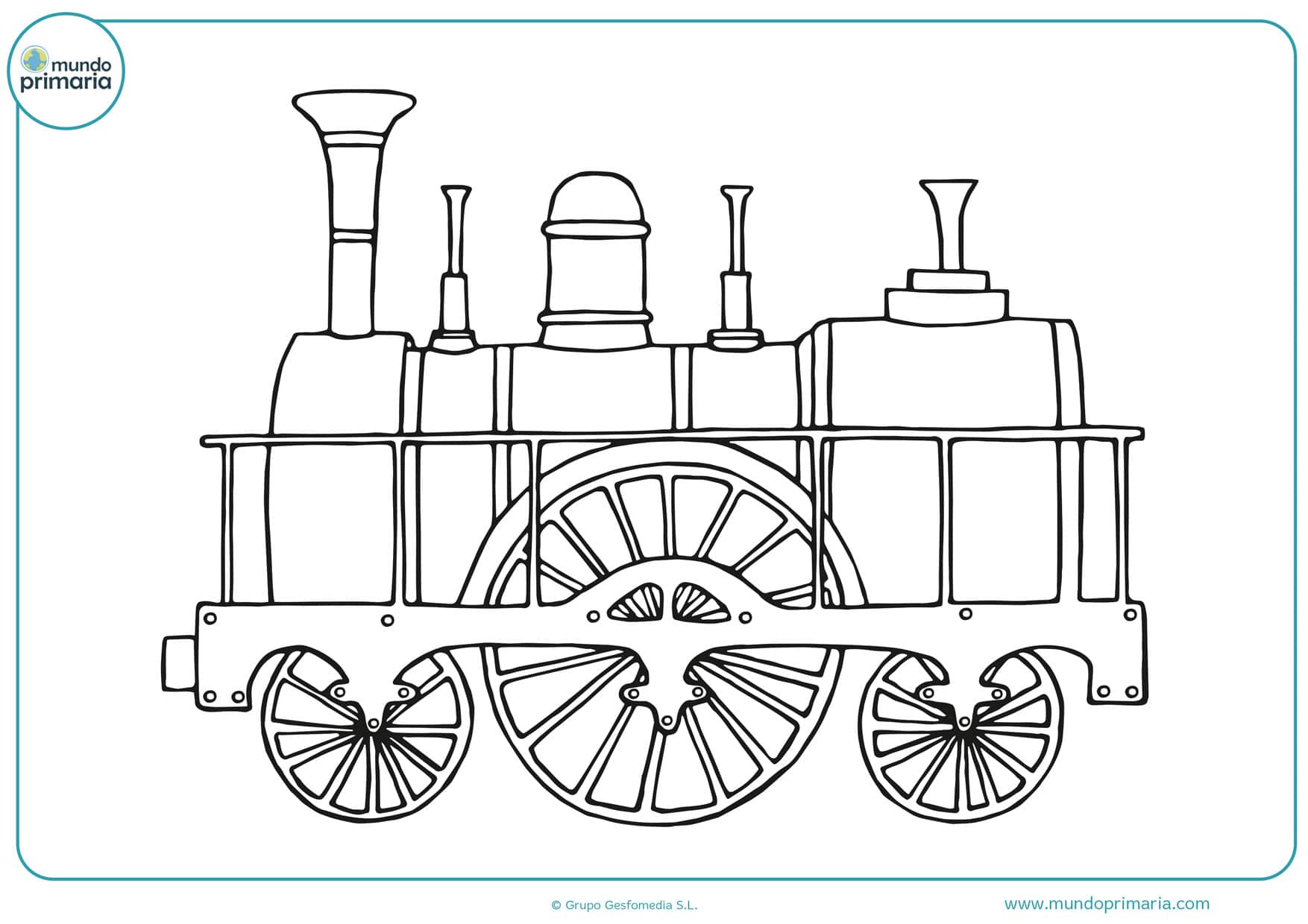 dibujos de trenes antiguos para colorear