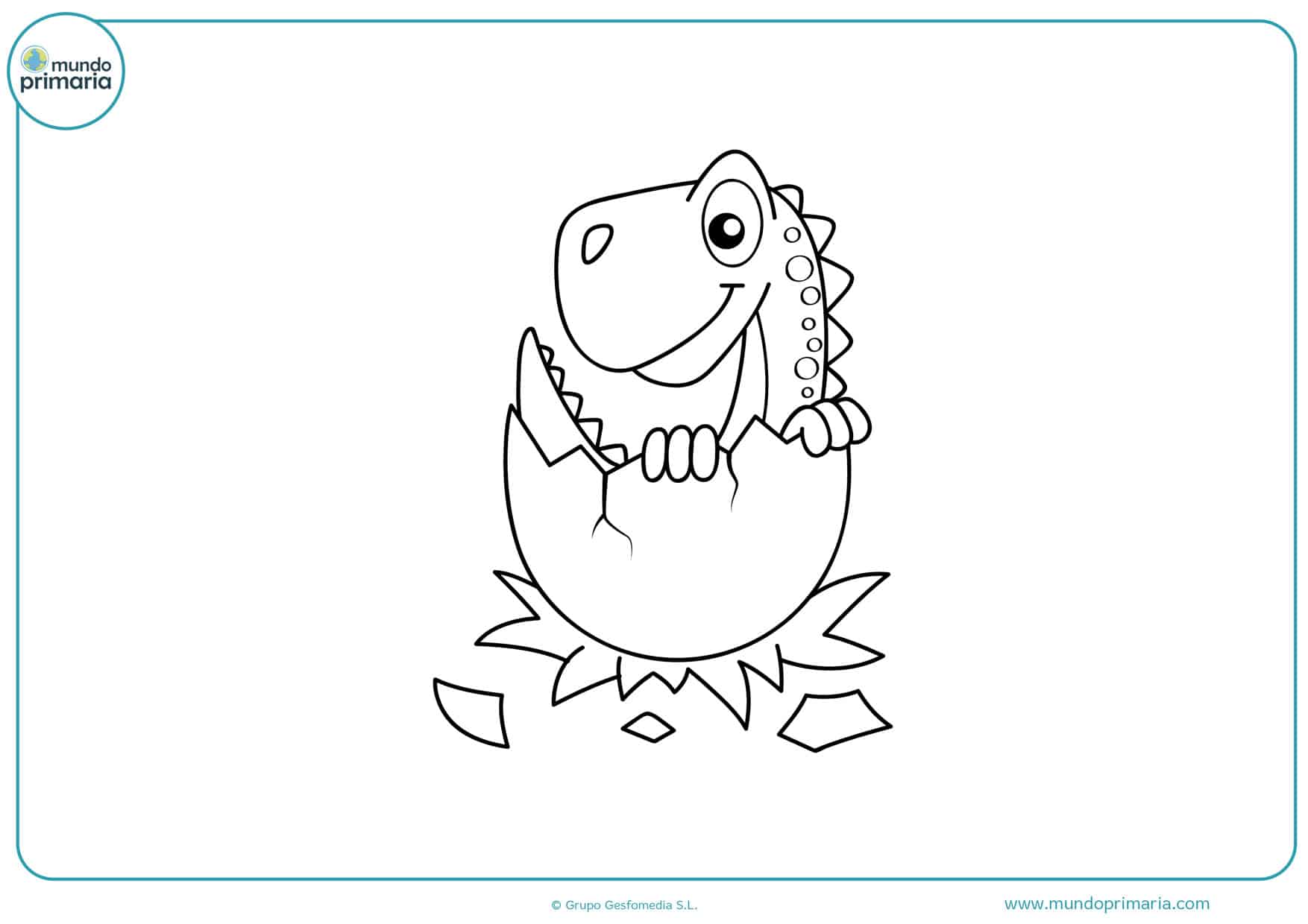 imagenes de dibujos de dinosaurios para colorear