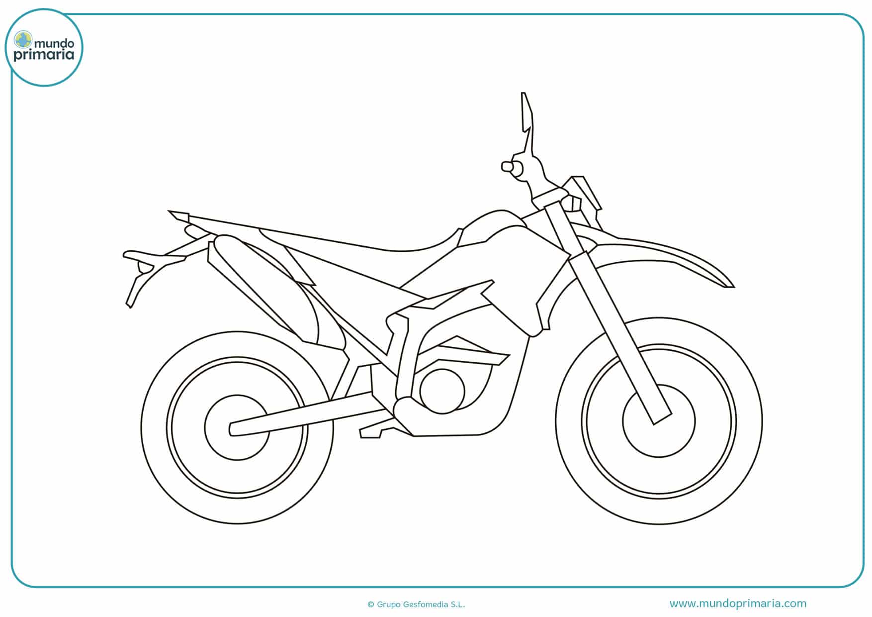 imprimir dibujos de motos para colorear
