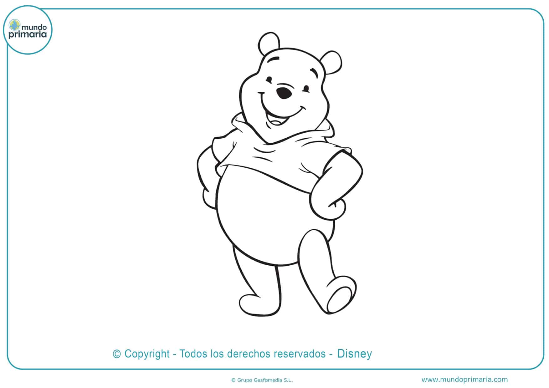 winnie de pooh dibujos para colorear