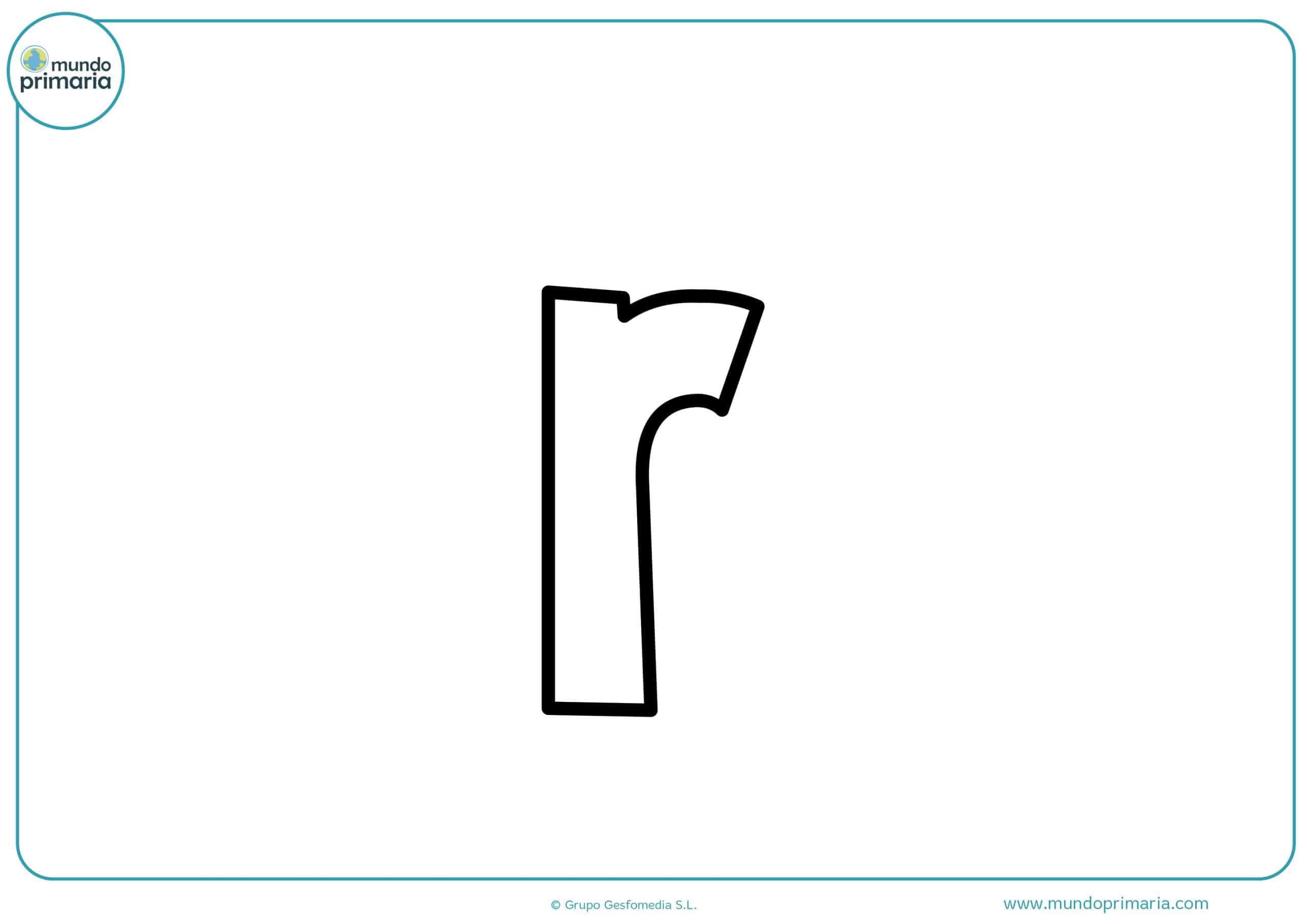 dibujos de letras r minúsculas para colorear